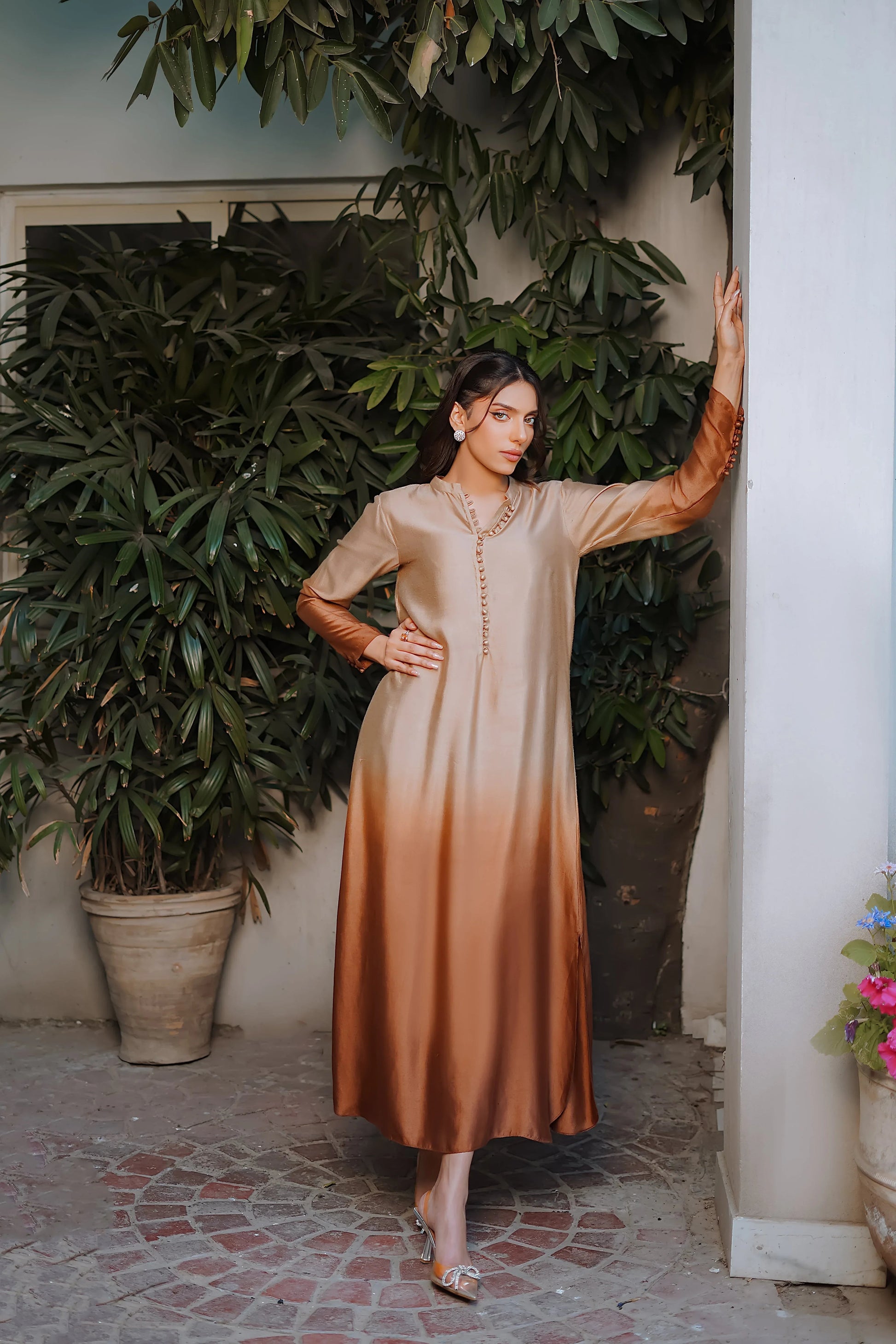 Erum Khan | Nue 25 | Sunset Dusk - Aqsa Fabrics