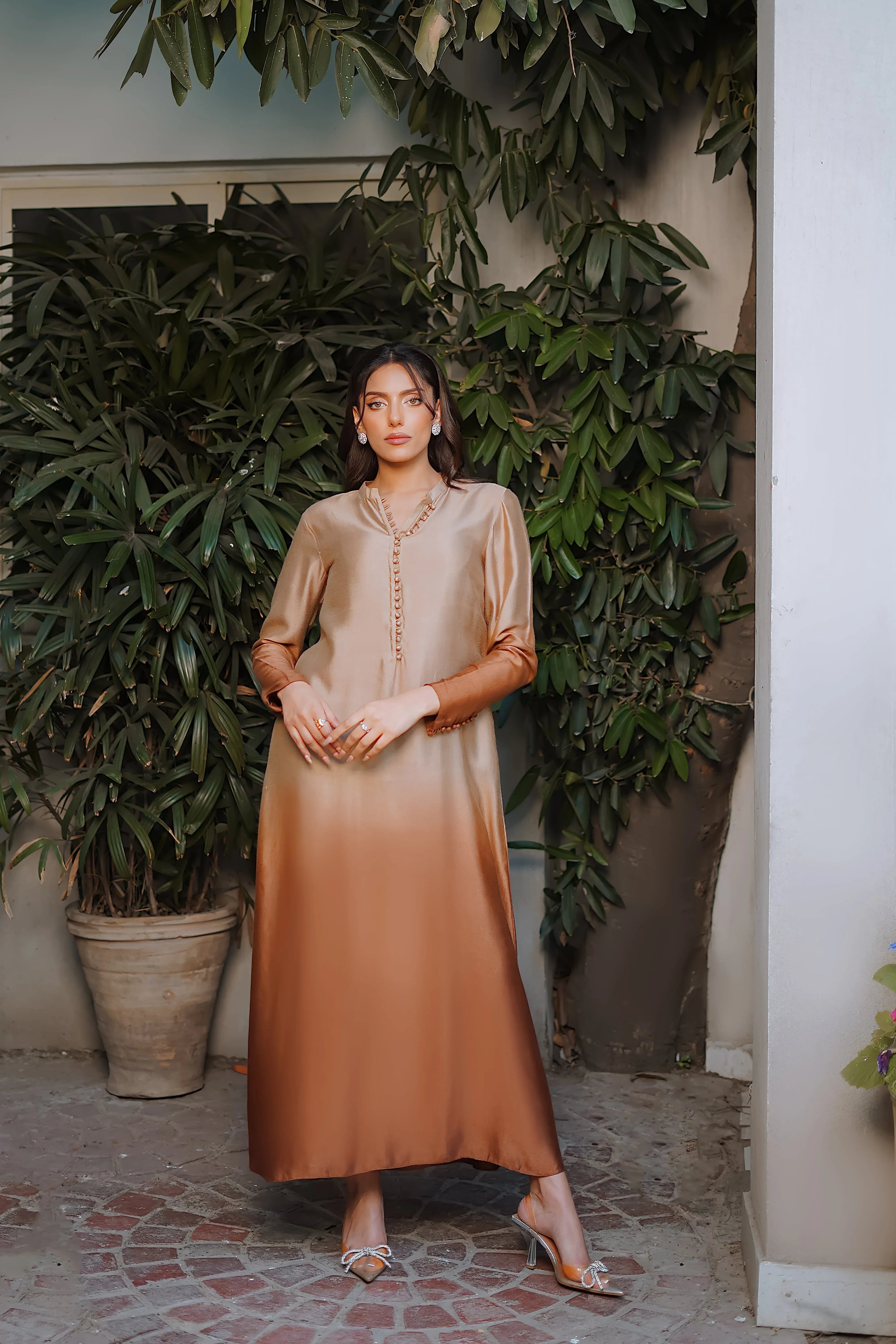 Erum Khan | Nue 25 | Sunset Dusk - Aqsa Fabrics