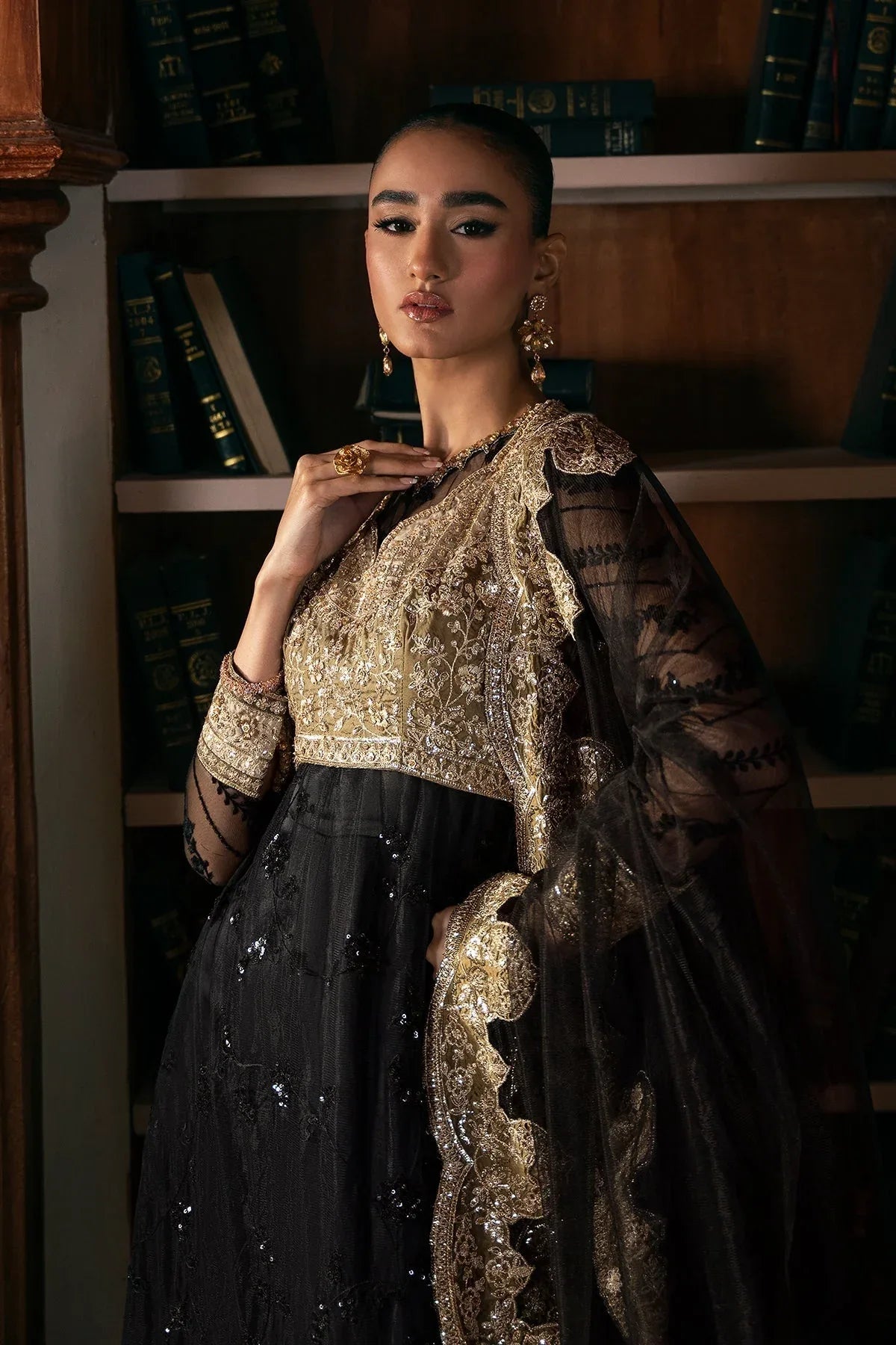 Mina Kashif | Emilie Formals | Opallene - Aqsa Fabrics