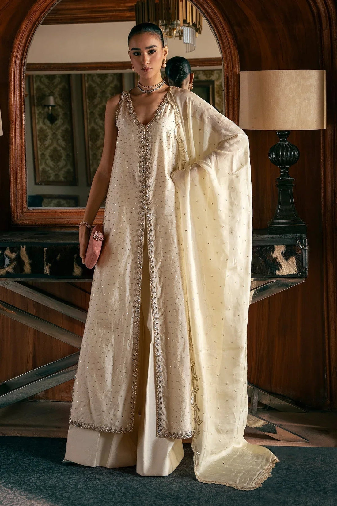 Mina Kashif | Emilie Formals | Rosia - Aqsa Fabrics