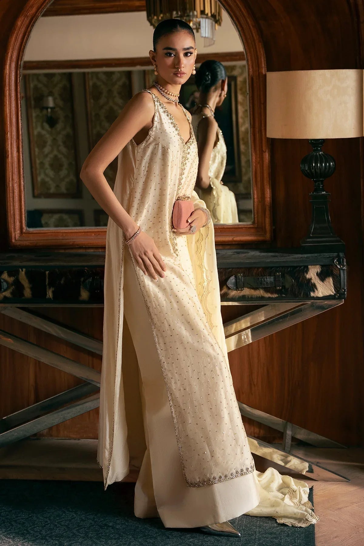 Mina Kashif | Emilie Formals | Rosia - Aqsa Fabrics