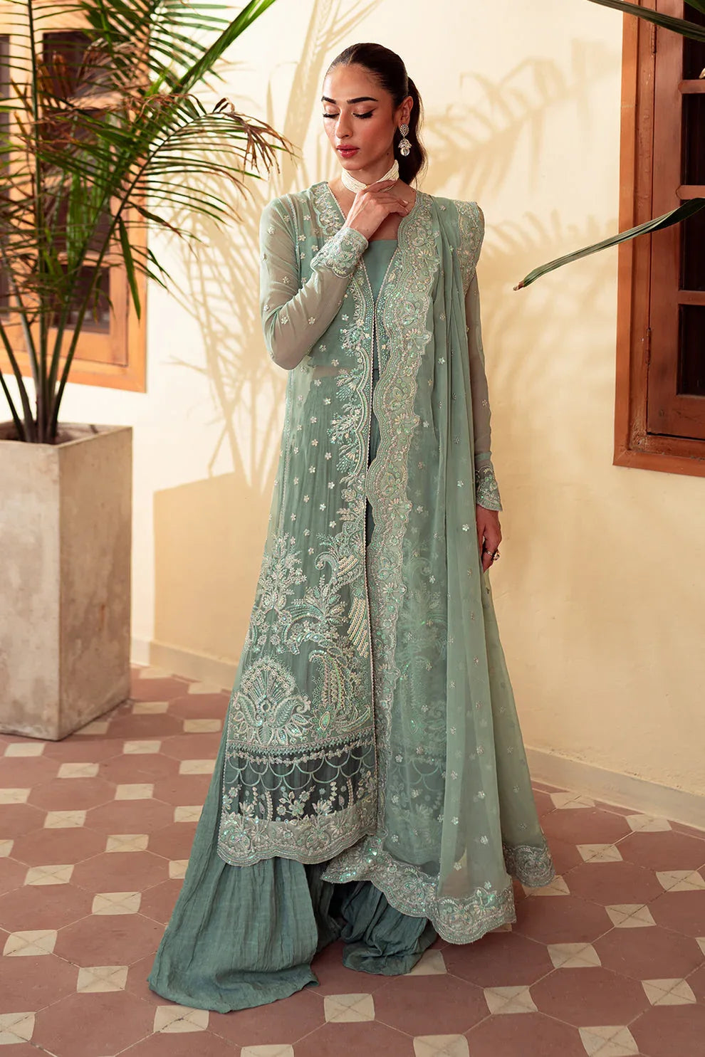 Neeshay | Dastaan Luxury Chiffon | Heer - Aqsa Fabrics
