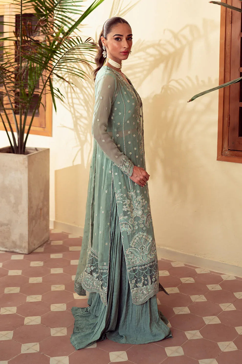 Neeshay | Dastaan Luxury Chiffon | Heer - Aqsa Fabrics