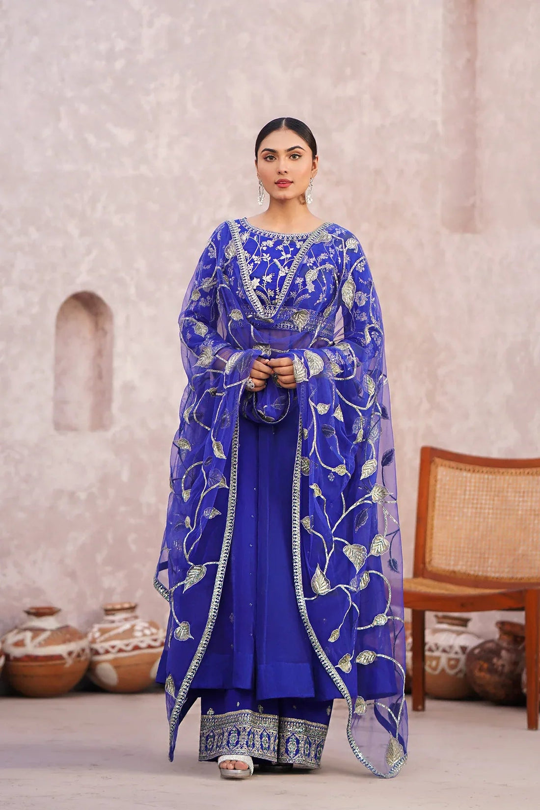 Erum Khan | Sakhiyan Formals | NARGIS - Aqsa Fabrics