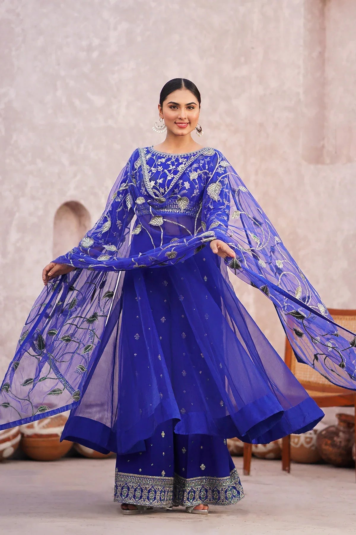 Erum Khan | Sakhiyan Formals | NARGIS - Aqsa Fabrics