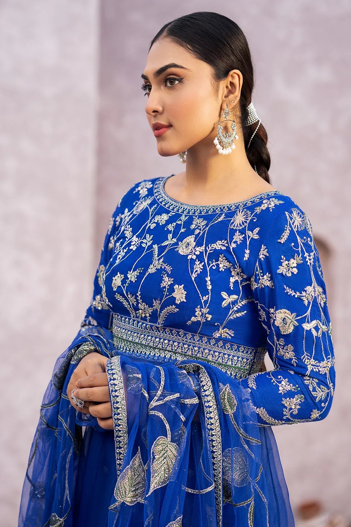 Erum Khan | Sakhiyan Formals | NARGIS - Aqsa Fabrics