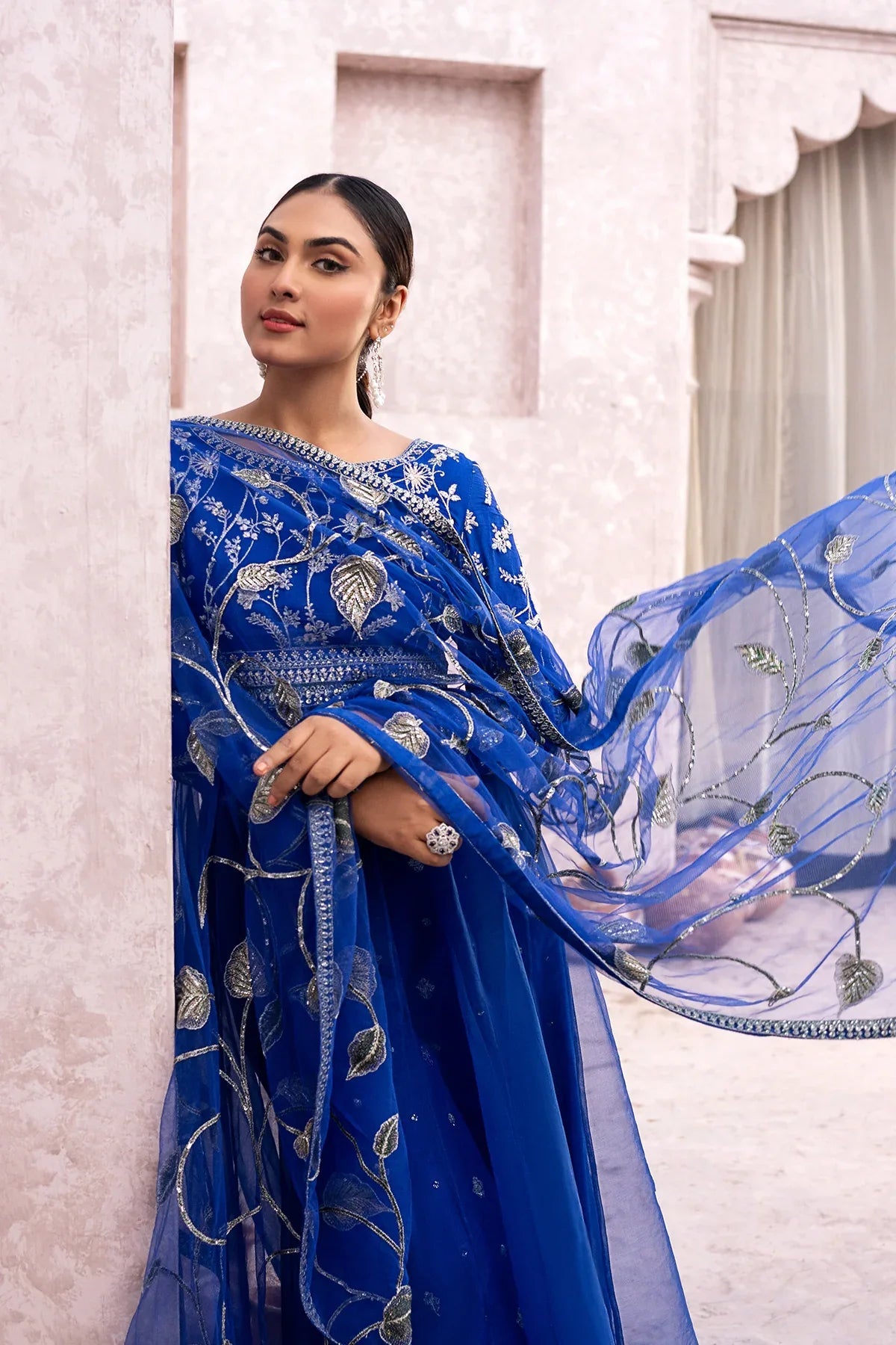 Erum Khan | Sakhiyan Formals | NARGIS - Aqsa Fabrics