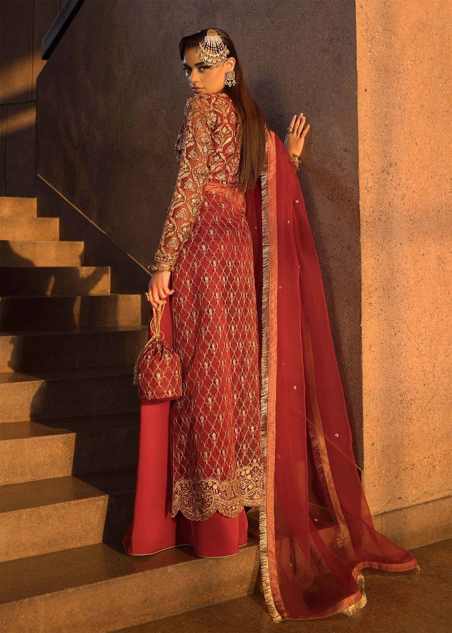 Mahum Asad | Dream a Little Dream of Me | Cherry - Aqsa Fabrics