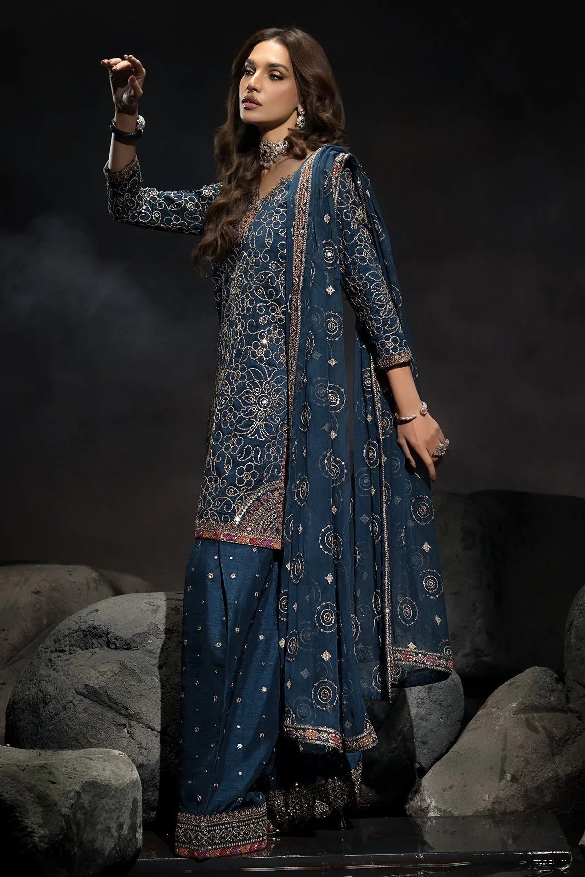 Charizma | Statement Dresses | CMA-4-118 - Aqsa Fabrics