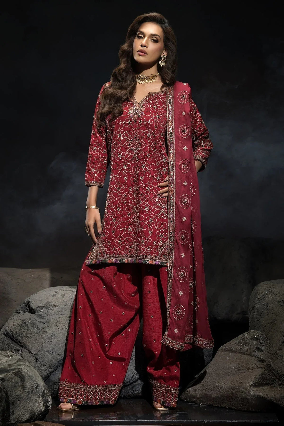 Charizma | Statement Dresses | CMA-4-117 - Aqsa Fabrics