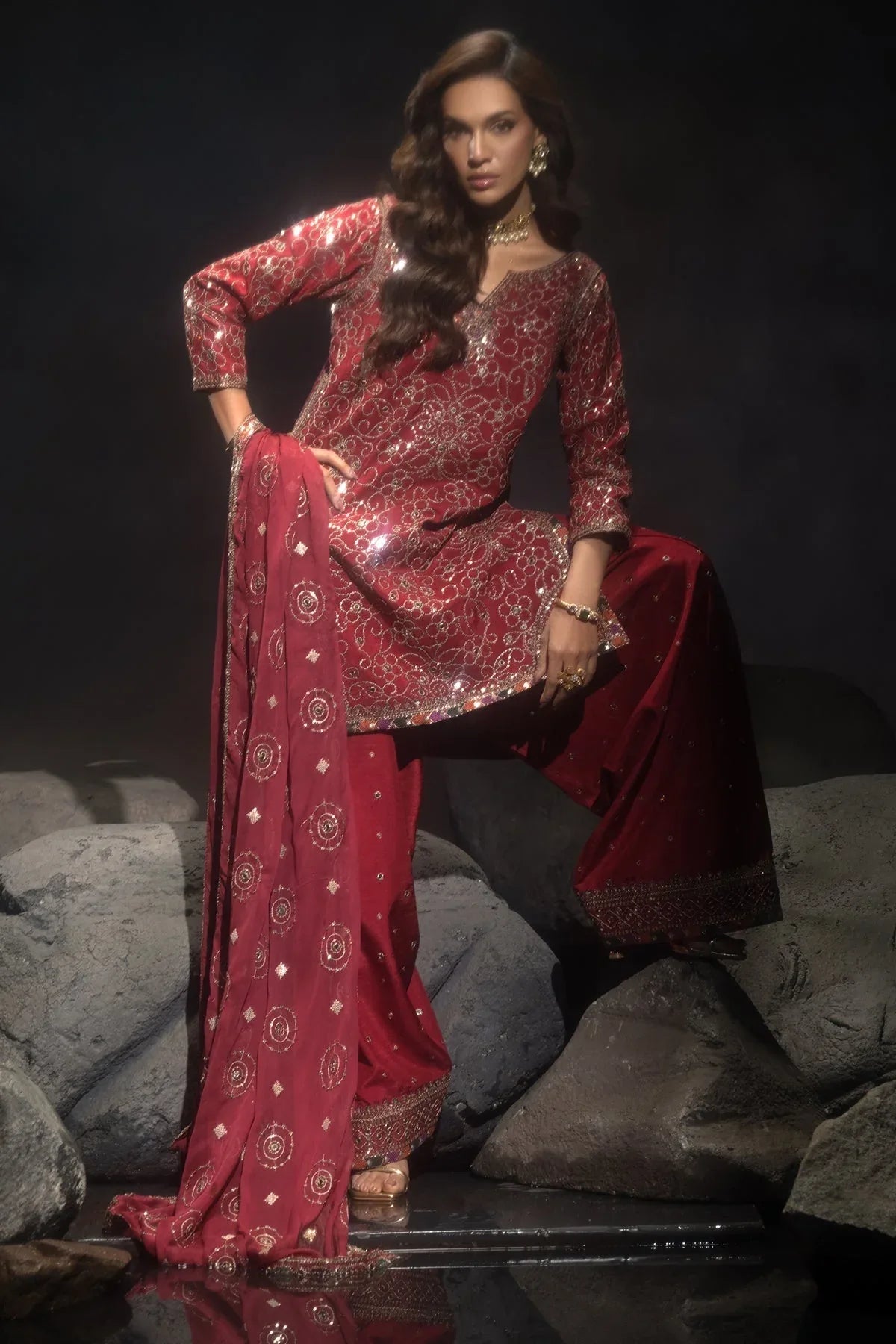 Charizma | Statement Dresses | CMA-4-117 - Aqsa Fabrics