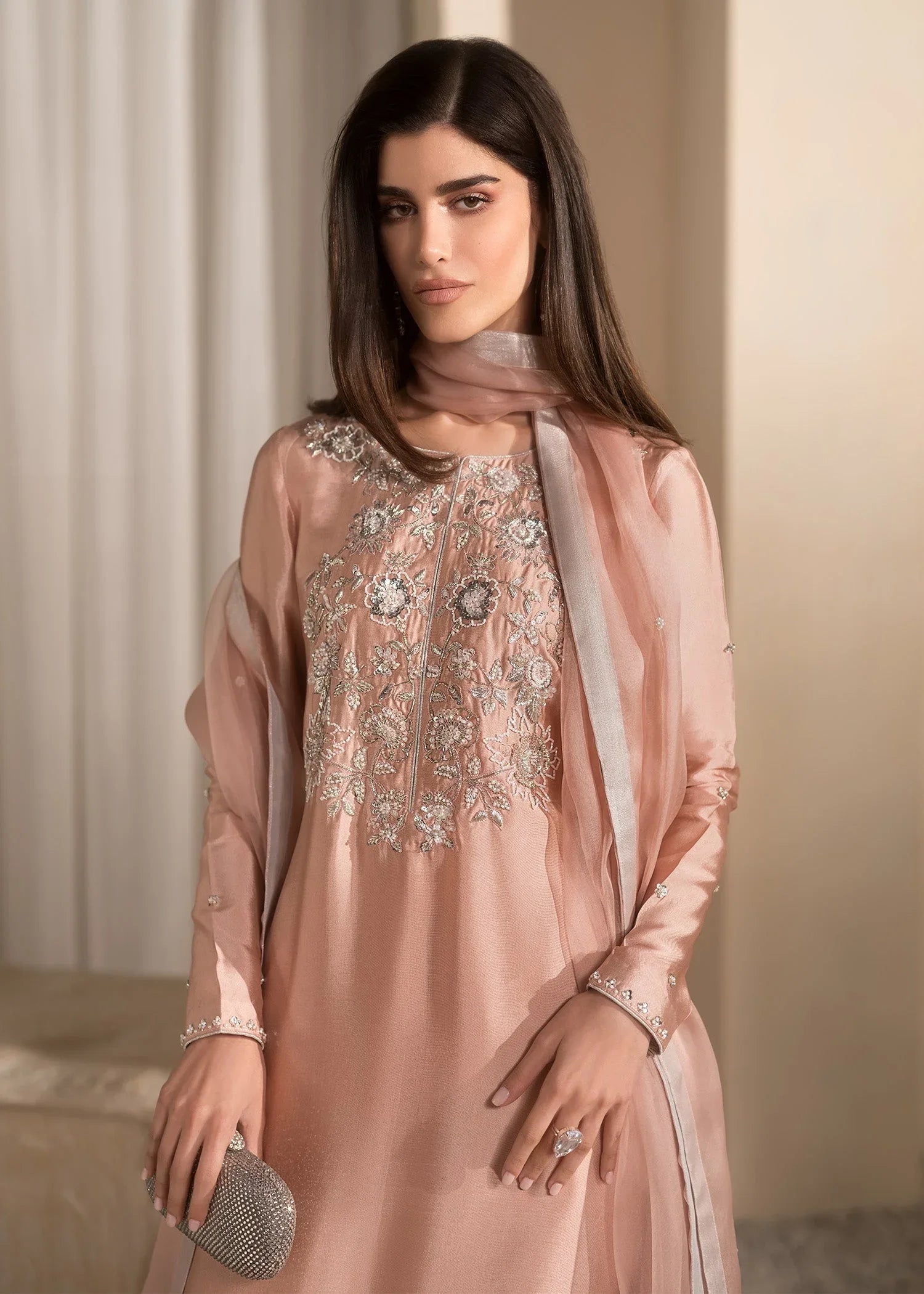 Mahum Asad | Breaking the Bar | Bare Blush - Aqsa Fabrics