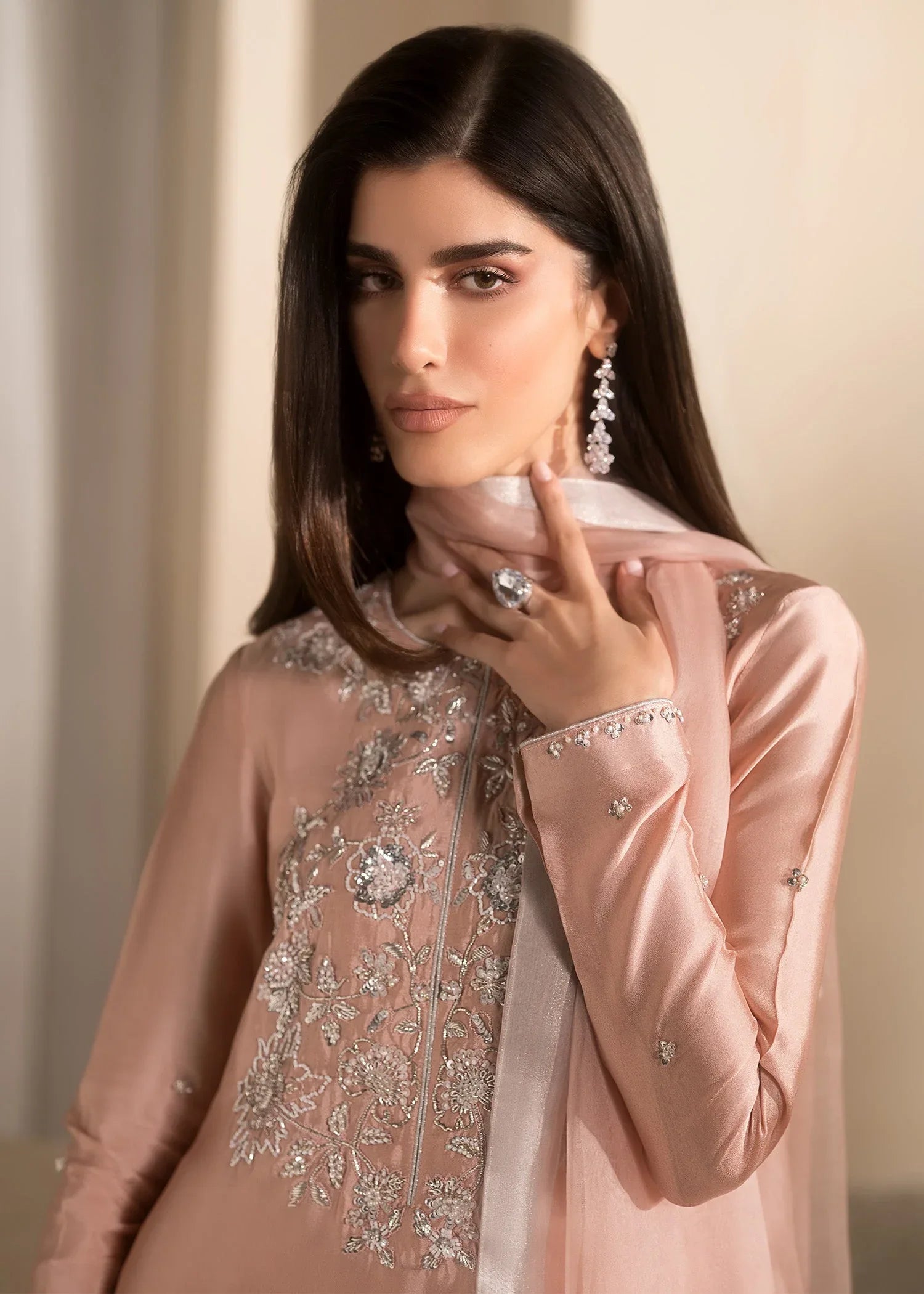 Mahum Asad | Breaking the Bar | Bare Blush - Aqsa Fabrics