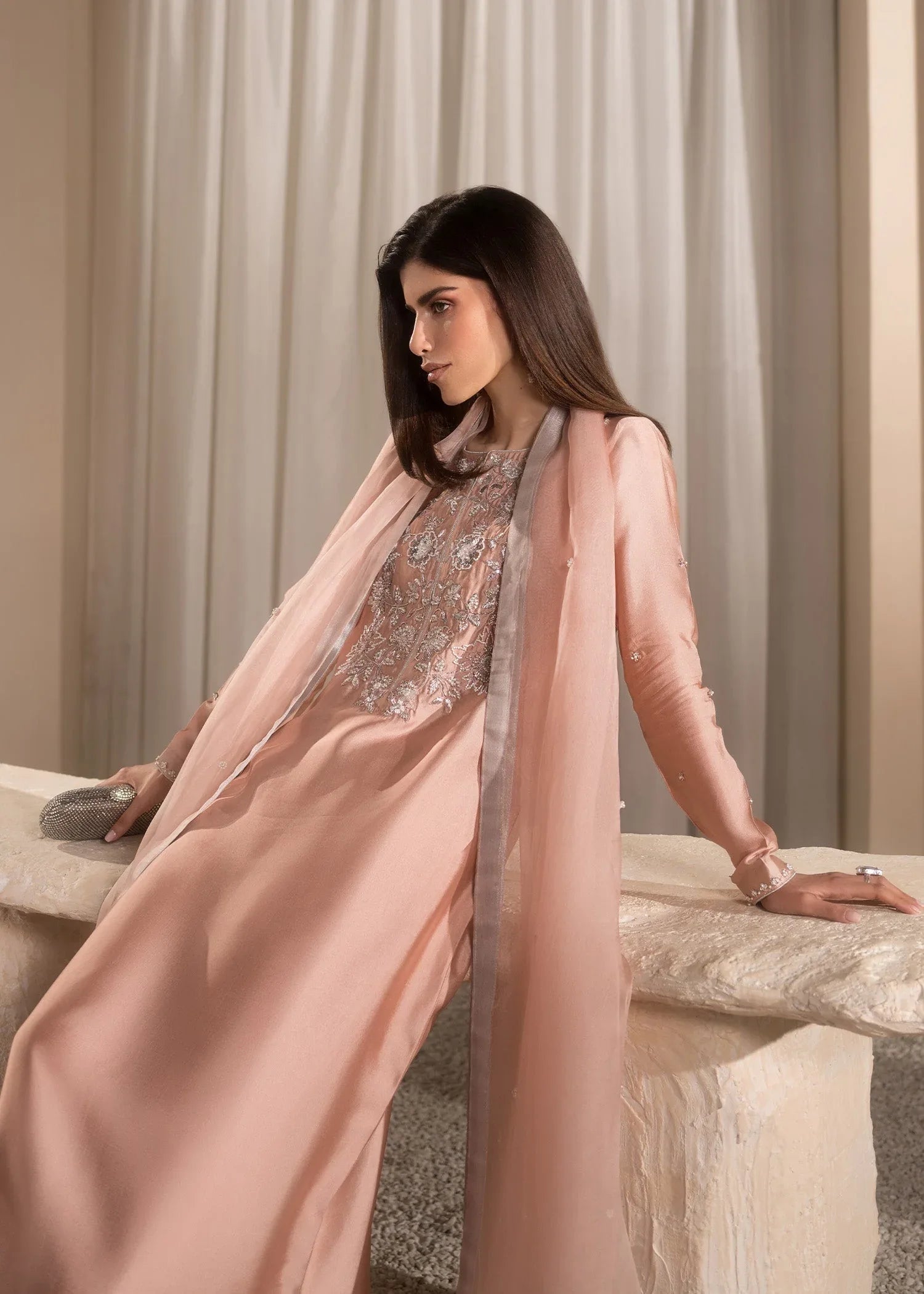 Mahum Asad | Breaking the Bar | Bare Blush - Aqsa Fabrics