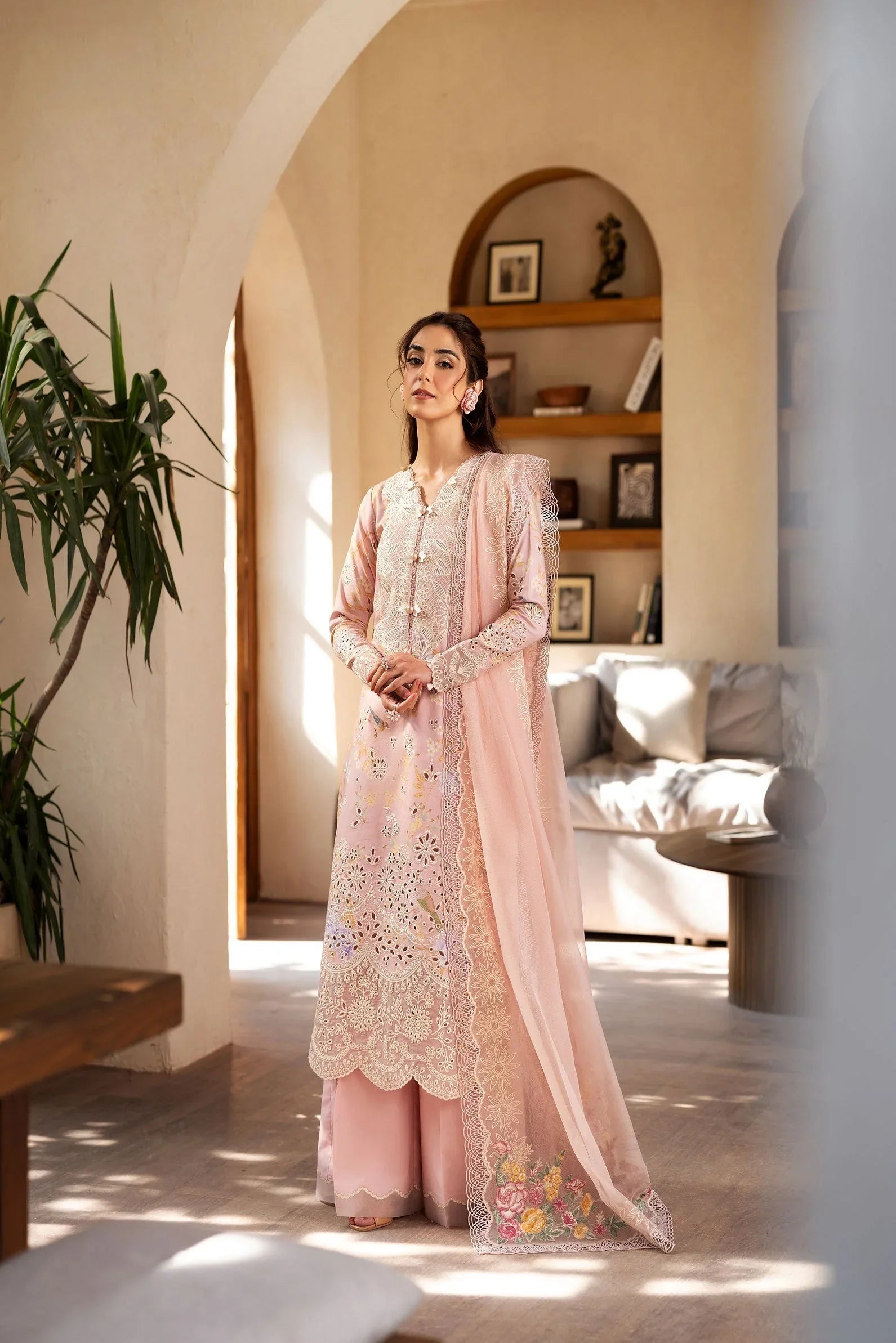 Maryam Hussain | Luxury Lawn 25 | Dimple - Aqsa Fabrics