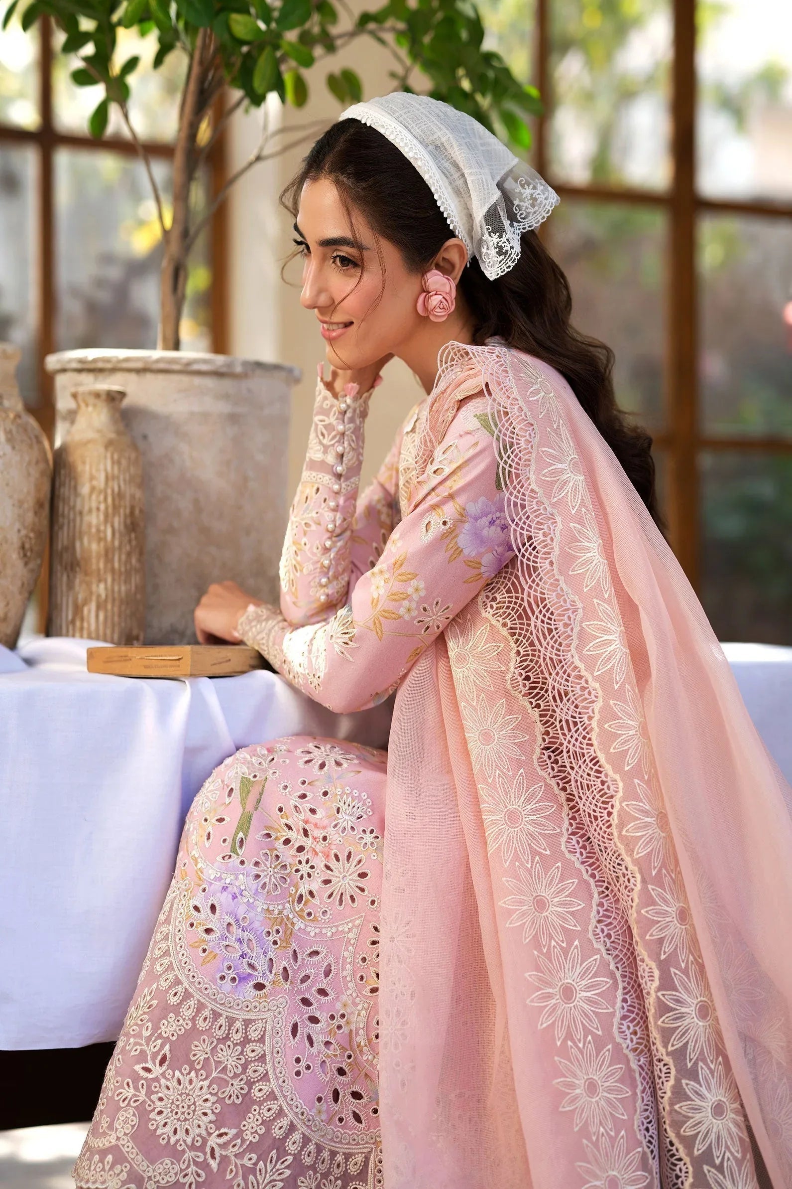 Maryam Hussain | Luxury Lawn 25 | Dimple - Aqsa Fabrics