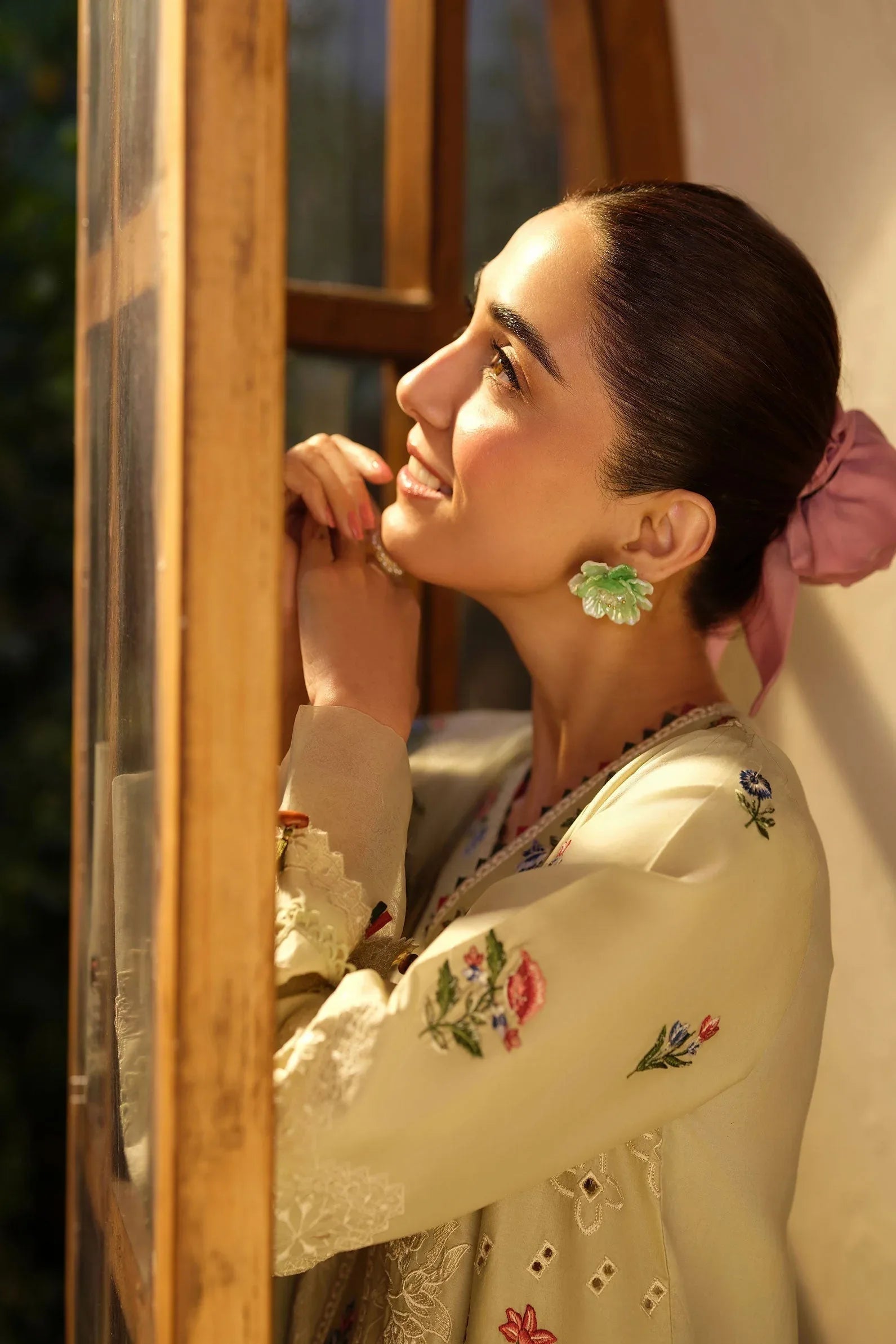 Maryam Hussain | Luxury Lawn 25 | Mint - Aqsa Fabrics