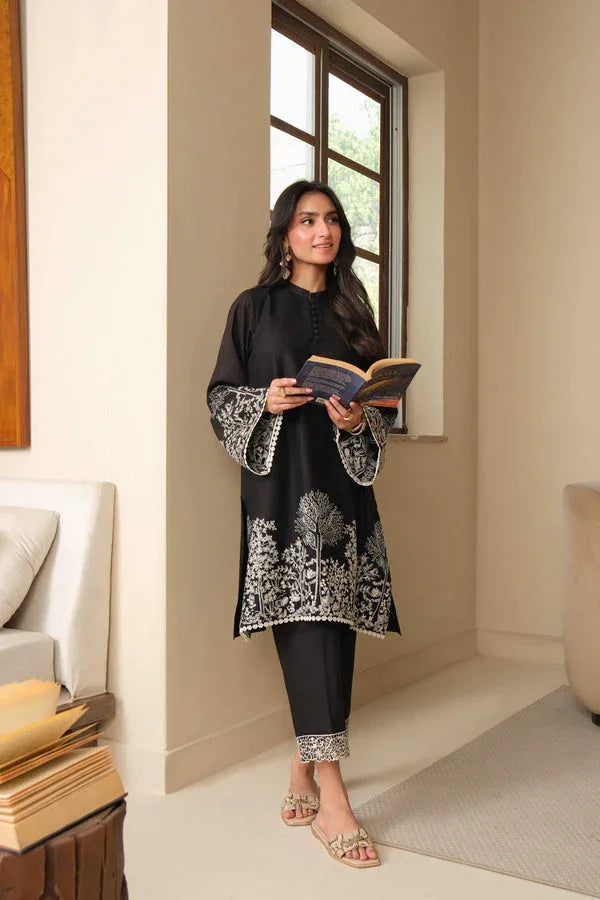 Noor by Saadia Asad | Noor Pret 25 | D1 - Midnight Charm - Aqsa Fabrics
