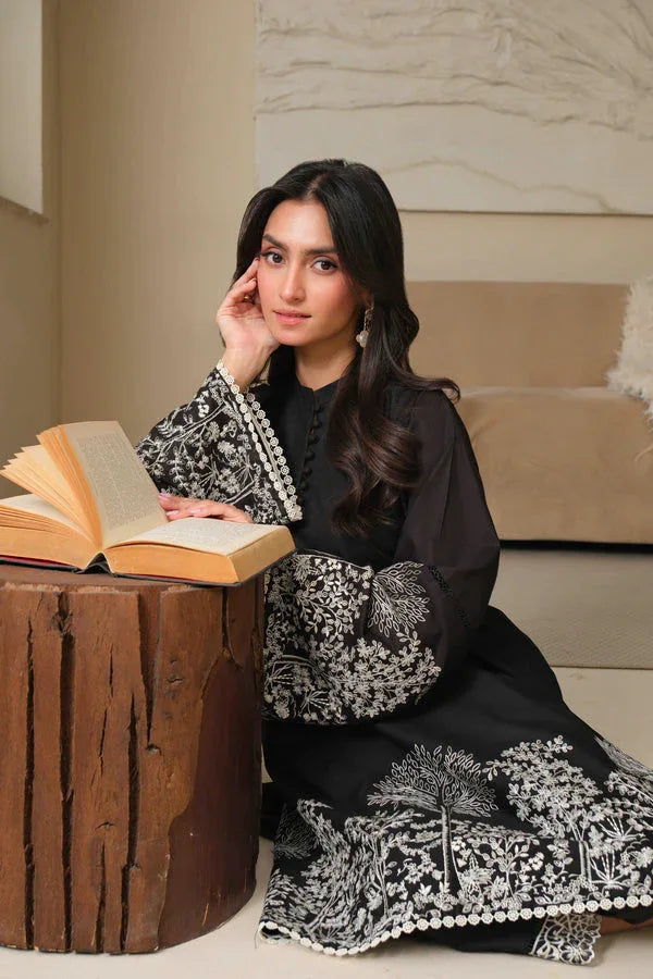 Noor by Saadia Asad | Noor Pret 25 | D1 - Midnight Charm - Aqsa Fabrics