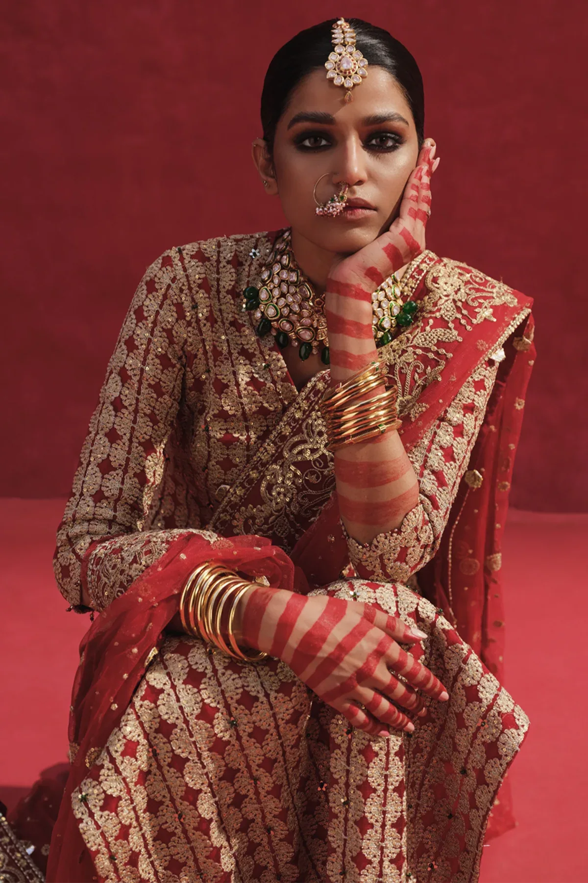 Erum Khan | Laal Rang | NIGAAR - Aqsa Fabrics