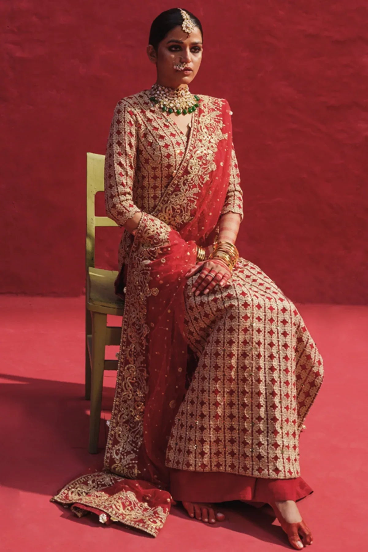 Erum Khan | Laal Rang | NIGAAR - Aqsa Fabrics