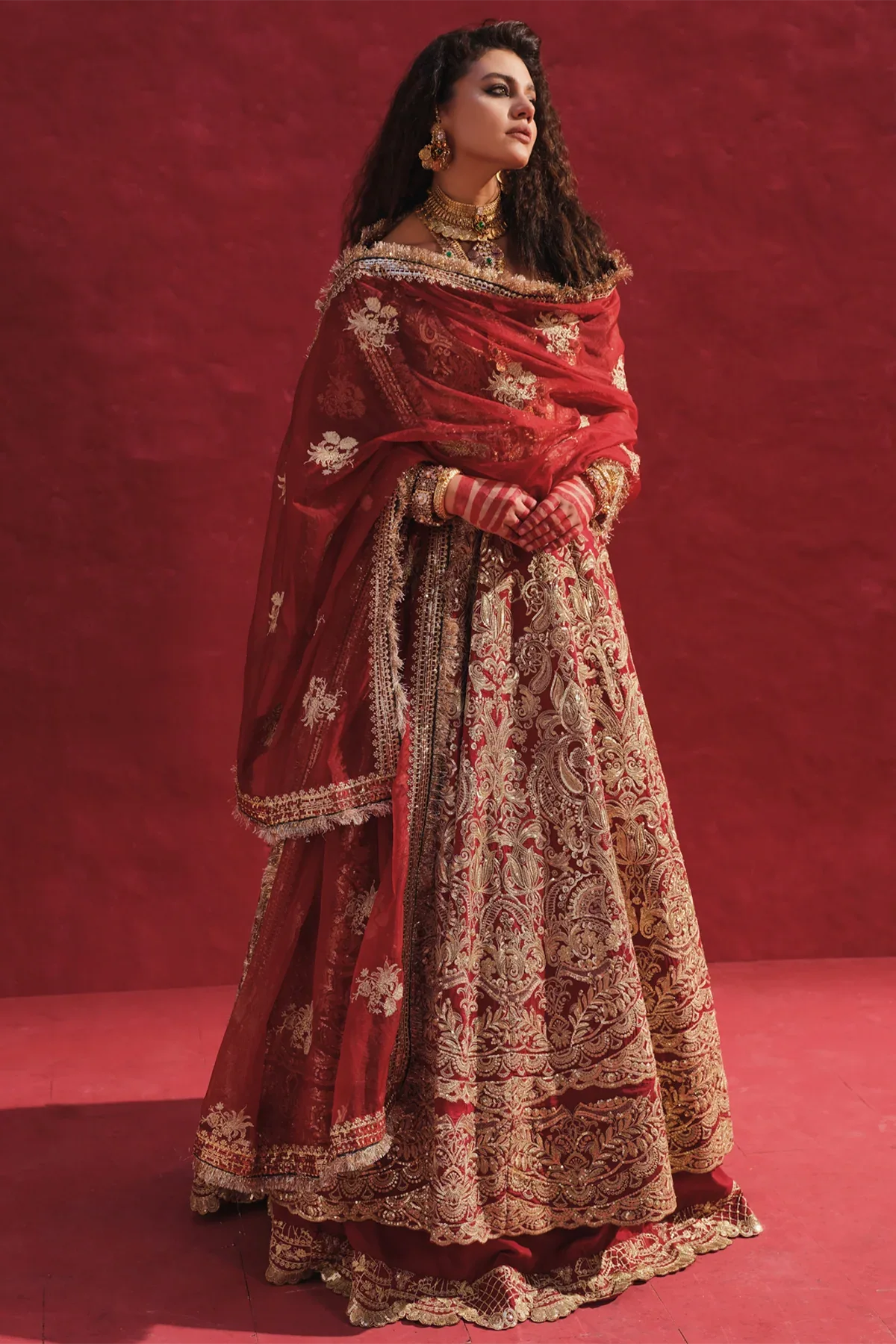 Erum Khan | Laal Rang | NOOR JAHAN - Aqsa Fabrics