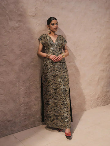 Erum Khan | Shab Siyah 23 | Seraab - Aqsa Fabrics