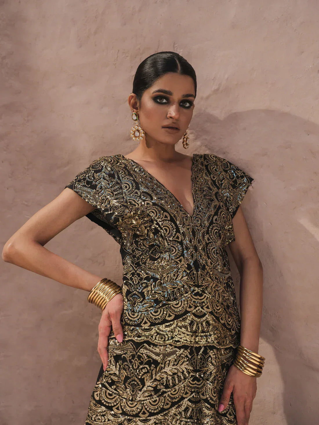 Erum Khan | Shab Siyah 23 | Seraab - Aqsa Fabrics
