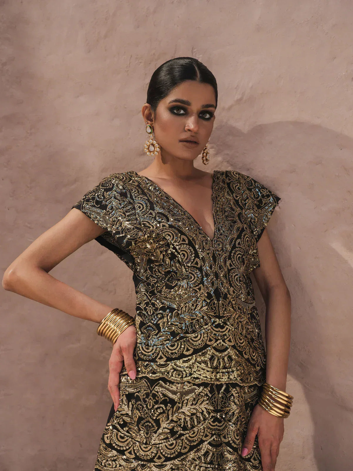 Erum Khan | Shab Siyah 23 | Seraab - Aqsa Fabrics