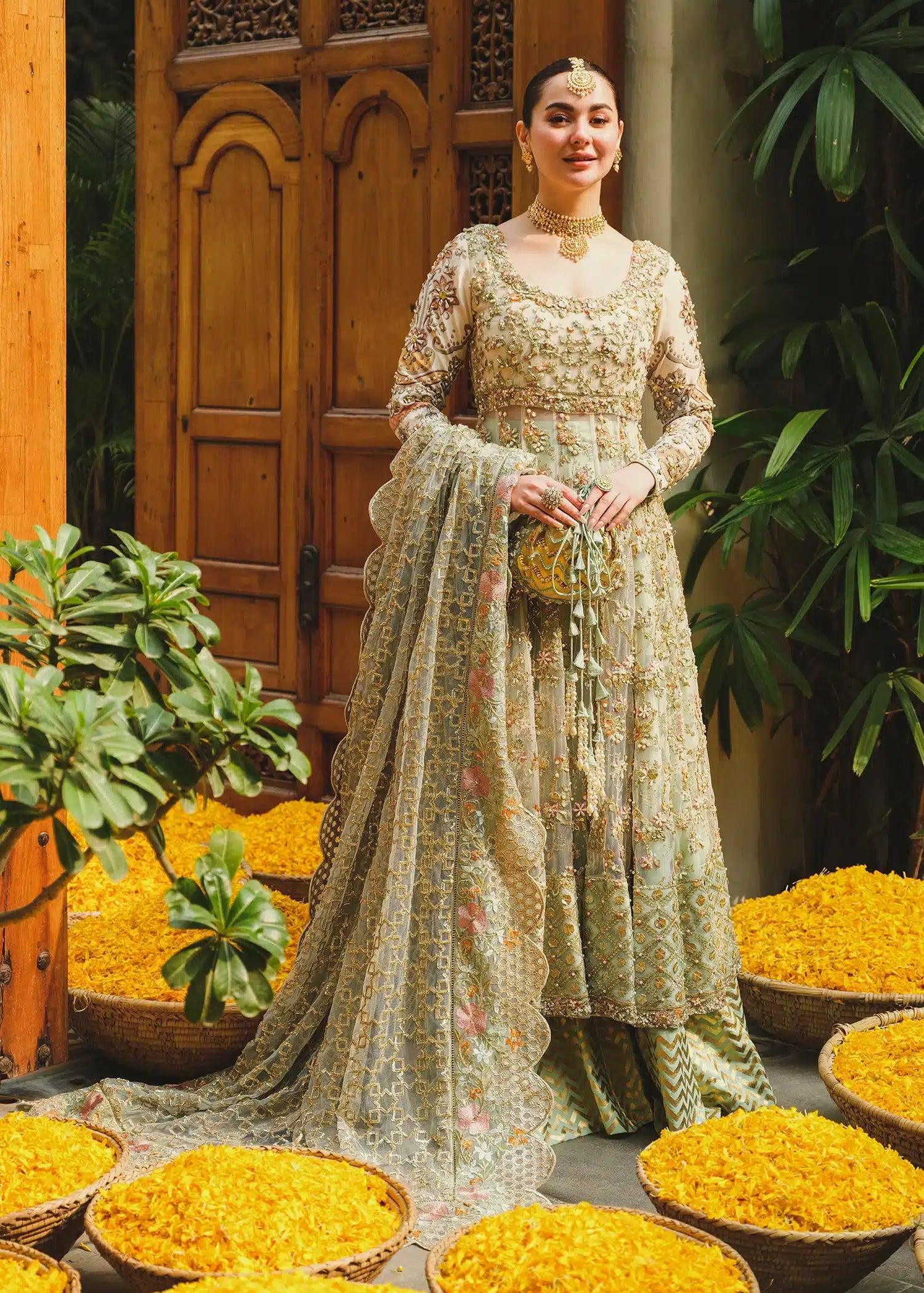 Saira Shakira | Wedding Collection 24 | Taupe - Aqsa Fabrics