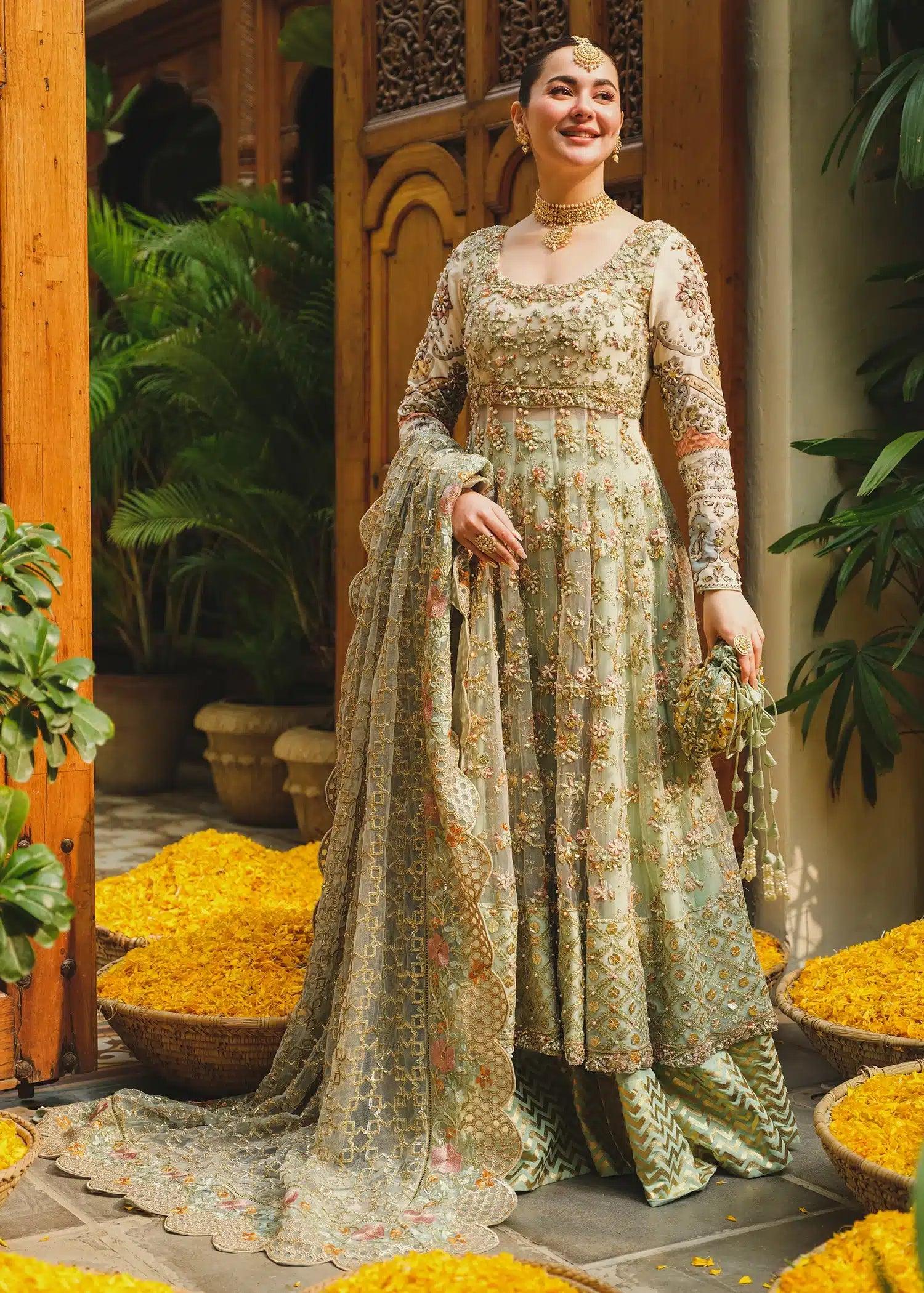 Saira Shakira | Wedding Collection 24 | Taupe - Aqsa Fabrics