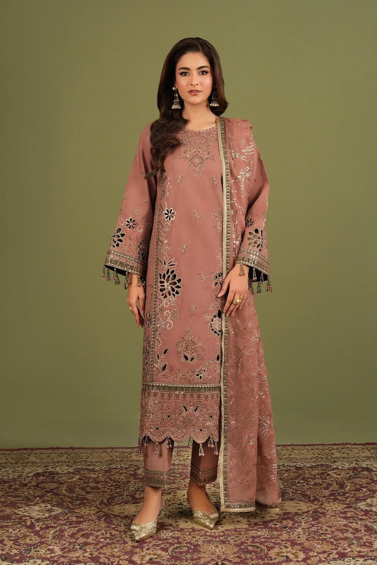 Alizeh | Luxe Raw Silk | AF-RS-12-Vesper - Aqsa Fabrics