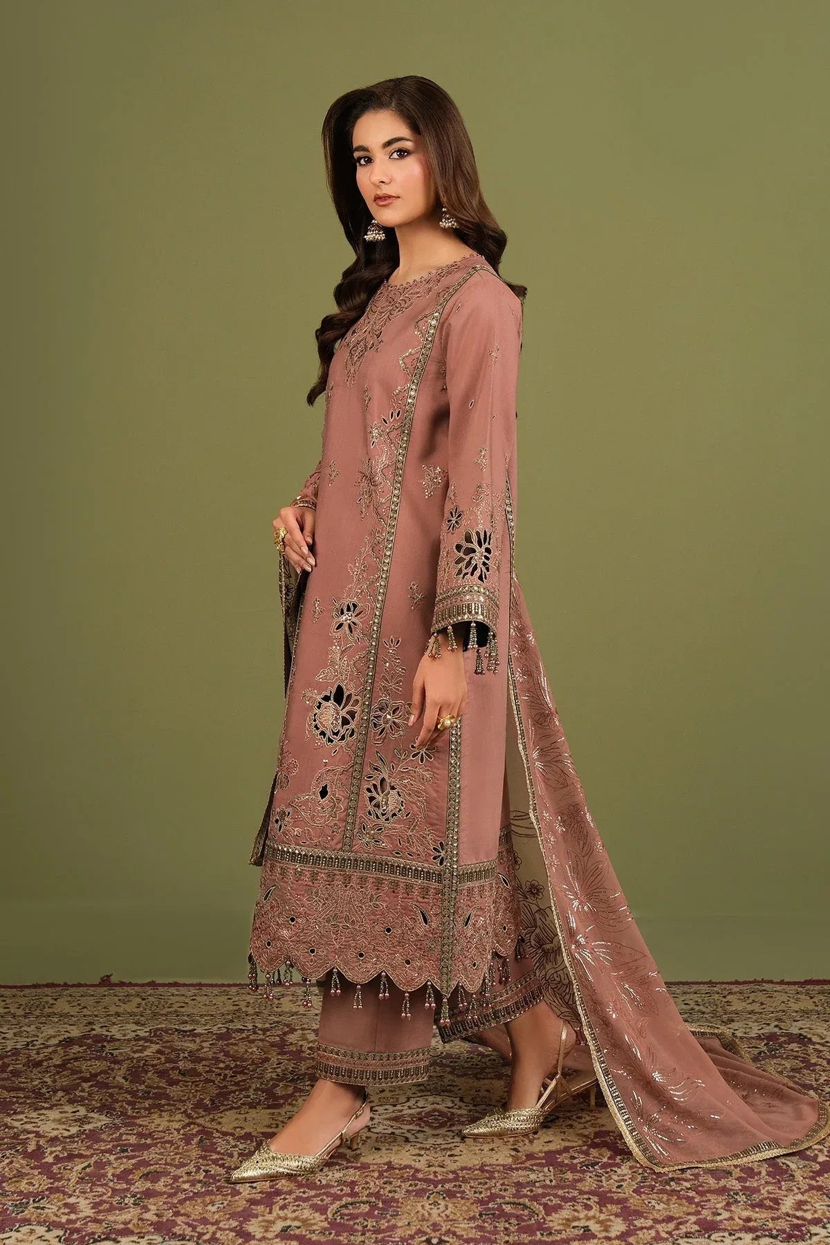Alizeh | Luxe Raw Silk | AF-RS-12-Vesper - Aqsa Fabrics