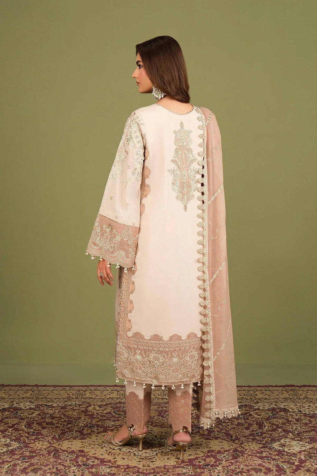Alizeh | Luxe Raw Silk | AF-RS-10-Castor - Aqsa Fabrics
