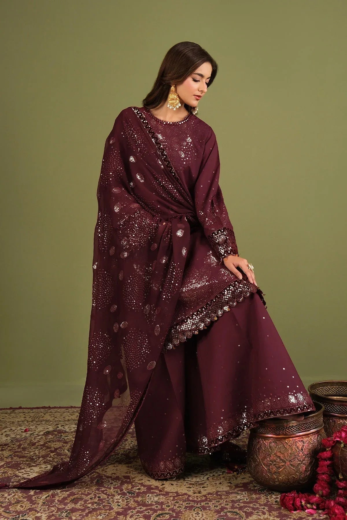 Alizeh | Luxe Raw Silk | AF-RS-16-Almas - Aqsa Fabrics