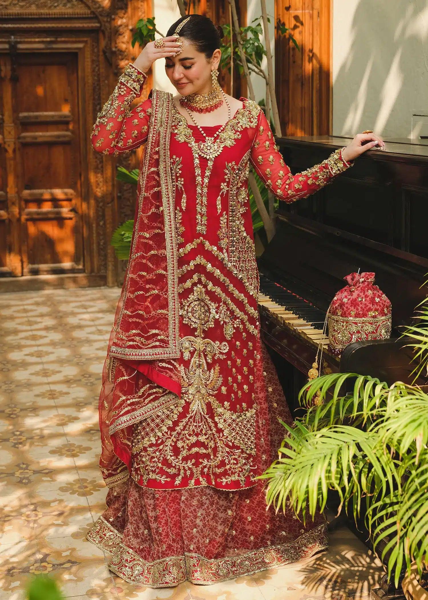 Saira Shakira | Wedding Collection 24 | Cayenne - Aqsa Fabrics