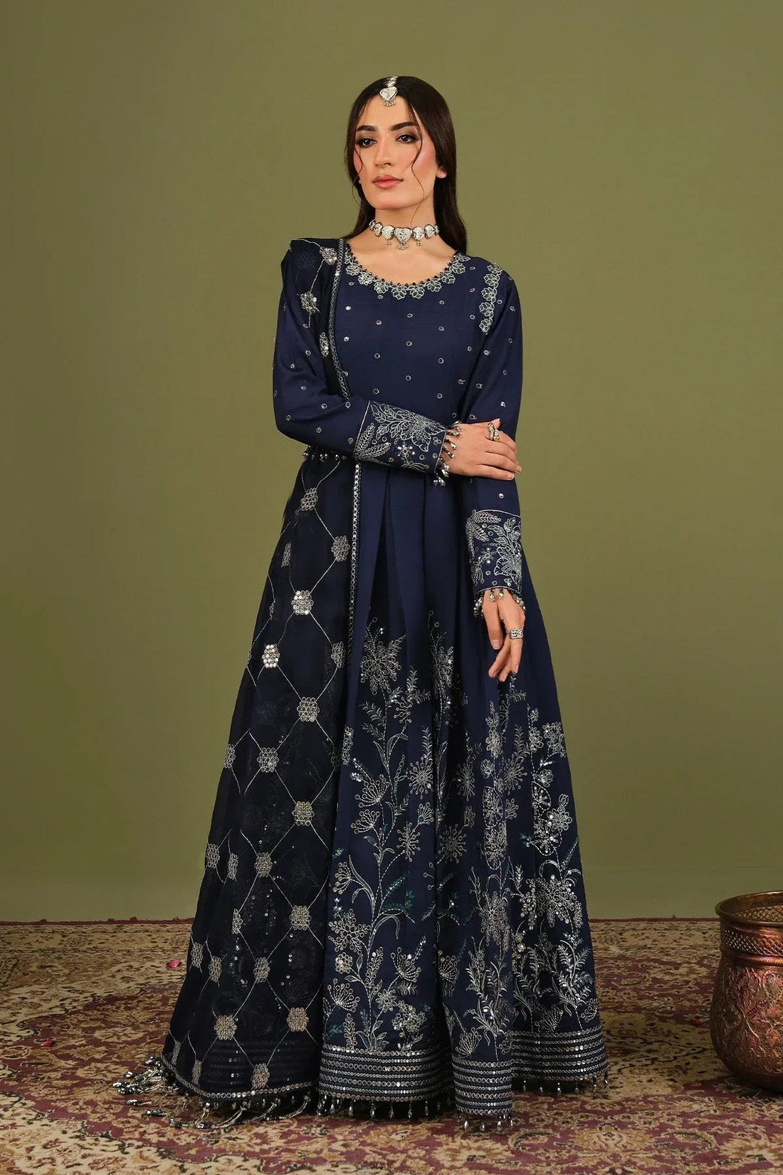 Alizeh | Luxe Raw Silk | AF-RS-11-Abaan - Aqsa Fabrics