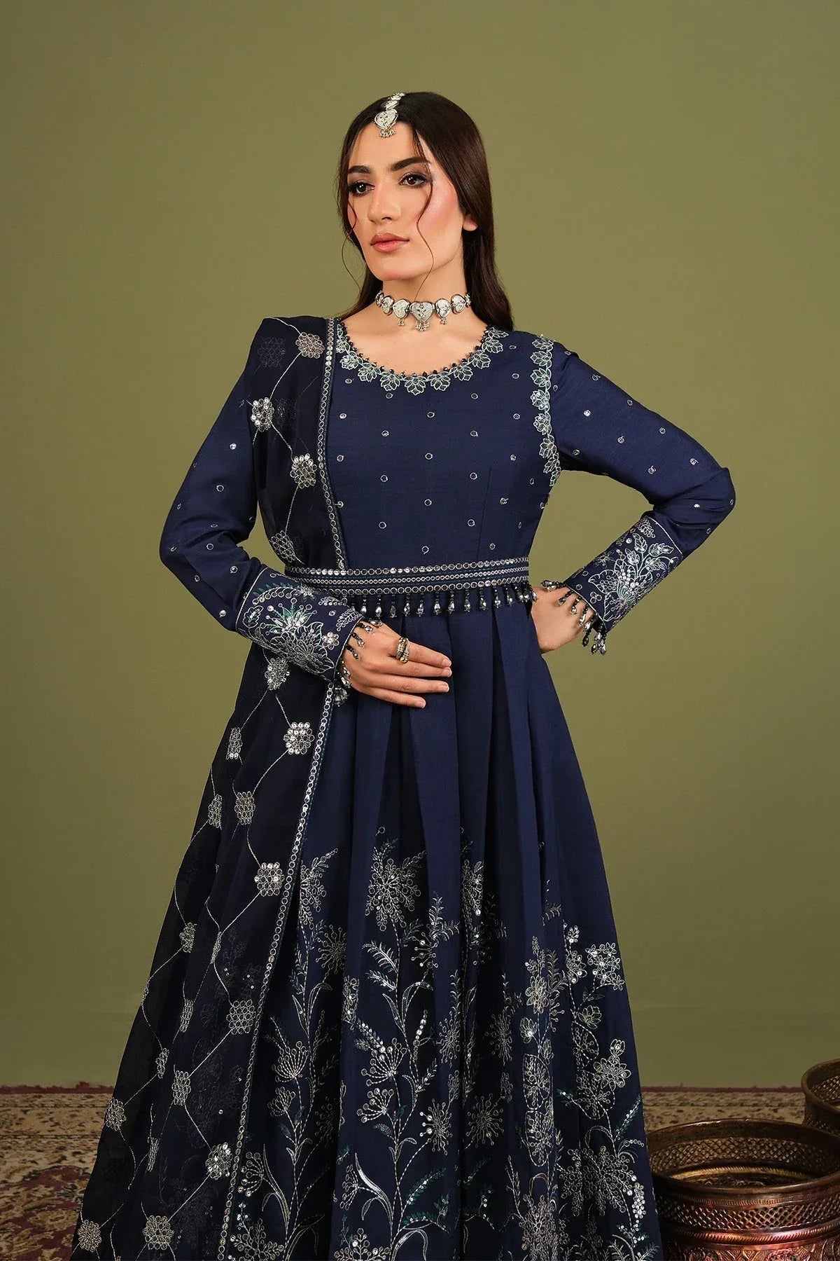 Alizeh | Luxe Raw Silk | AF-RS-11-Abaan - Aqsa Fabrics