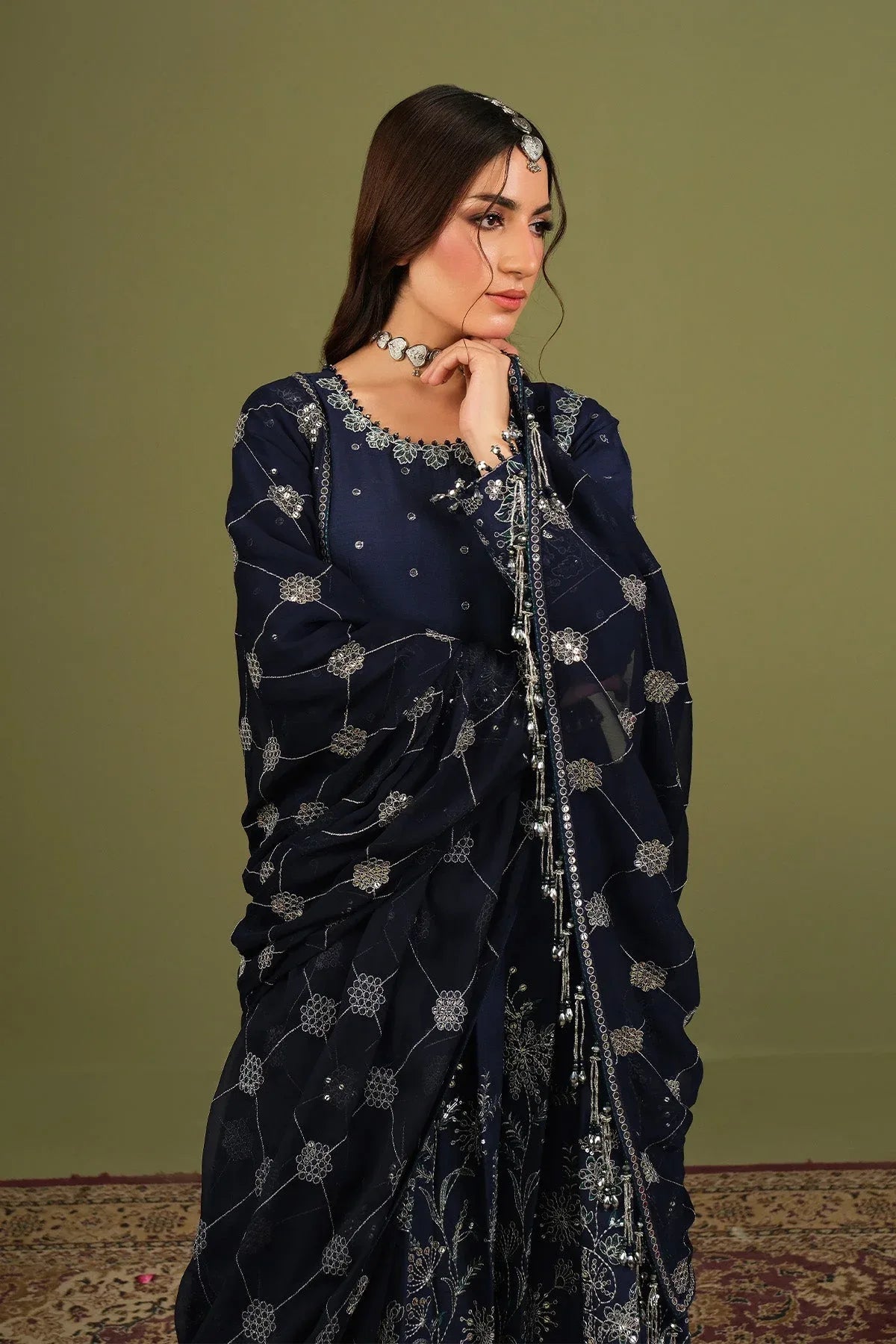 Alizeh | Luxe Raw Silk | AF-RS-11-Abaan - Aqsa Fabrics