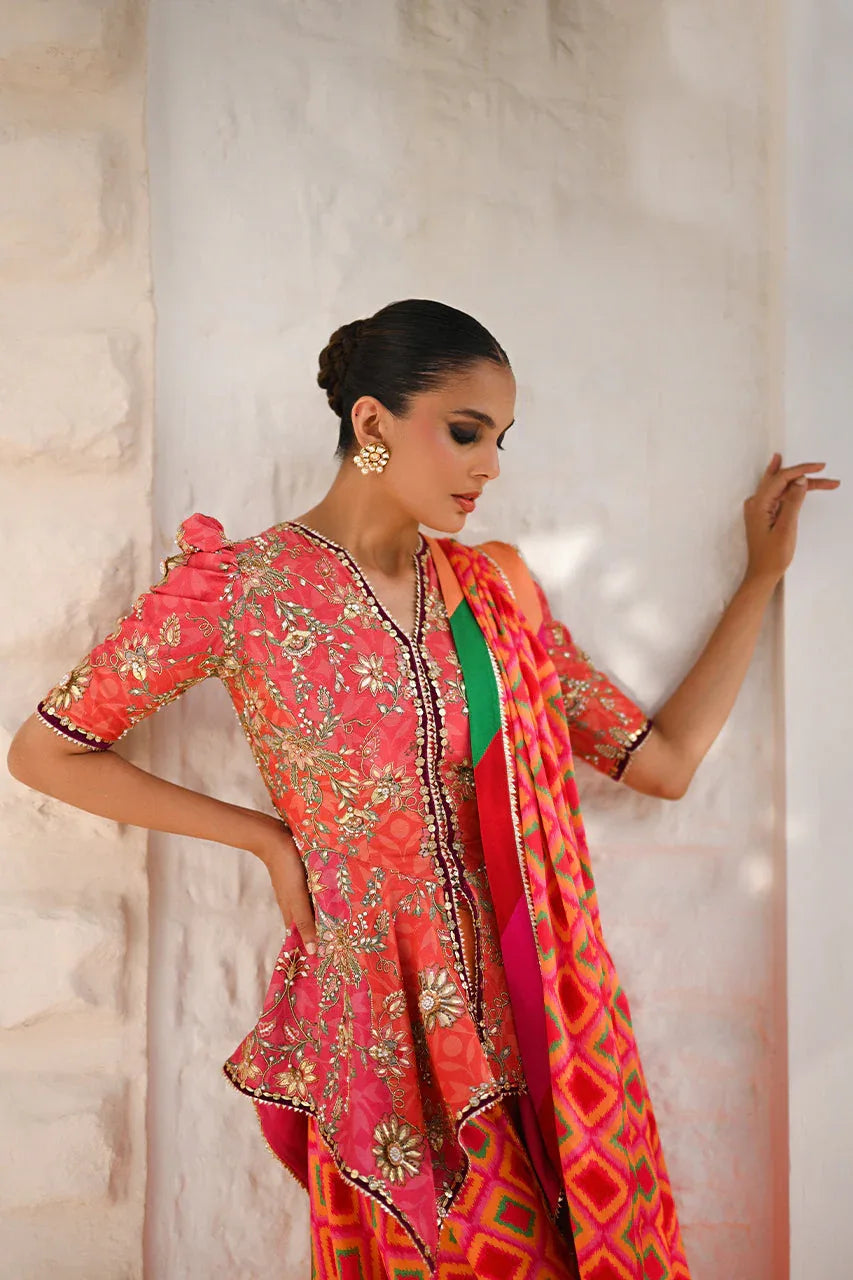 Sania Maskatiya | Fall Festive Glimmer | Laine - Aqsa Fabrics