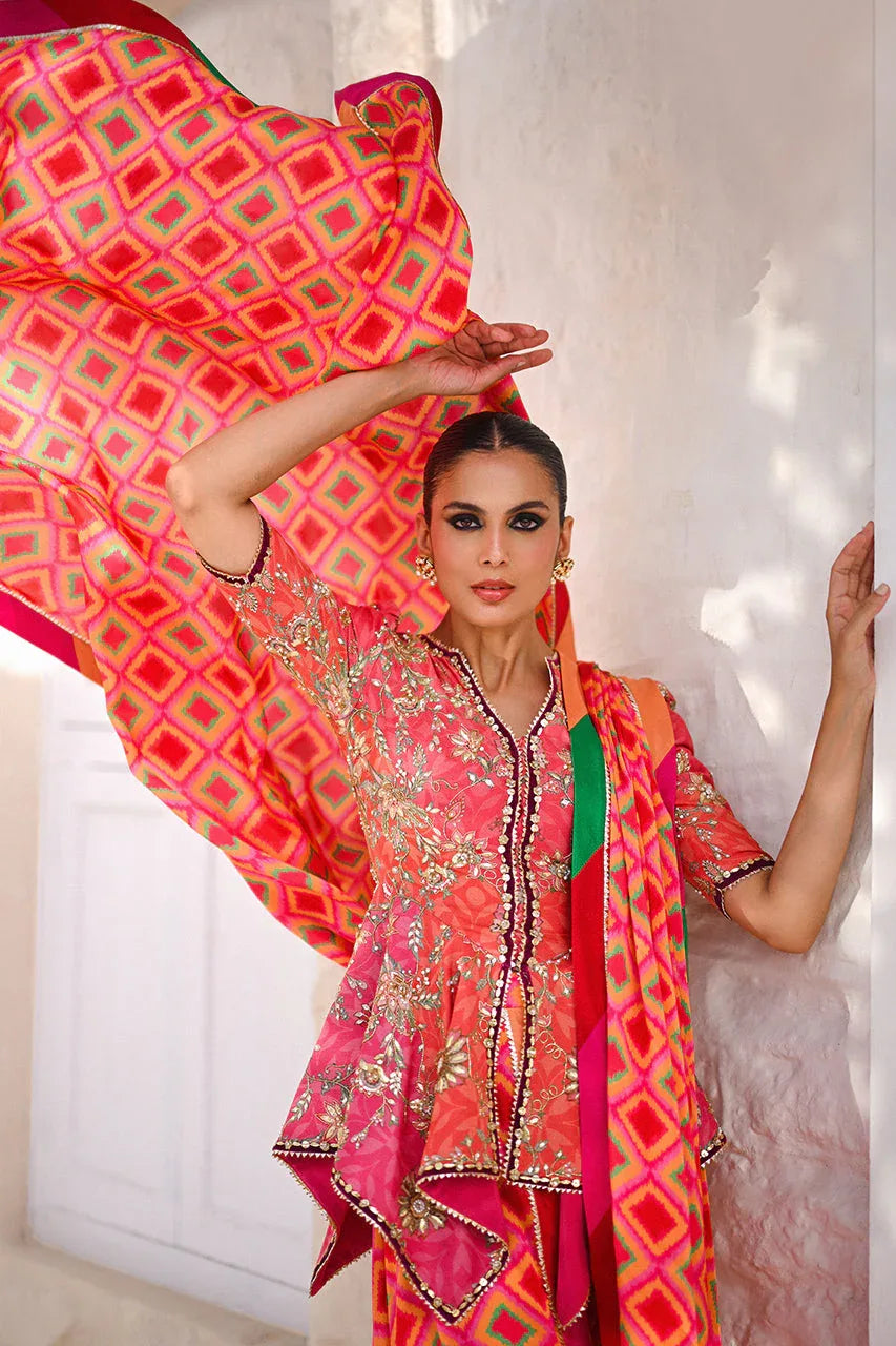 Sania Maskatiya | Fall Festive Glimmer | Laine - Aqsa Fabrics