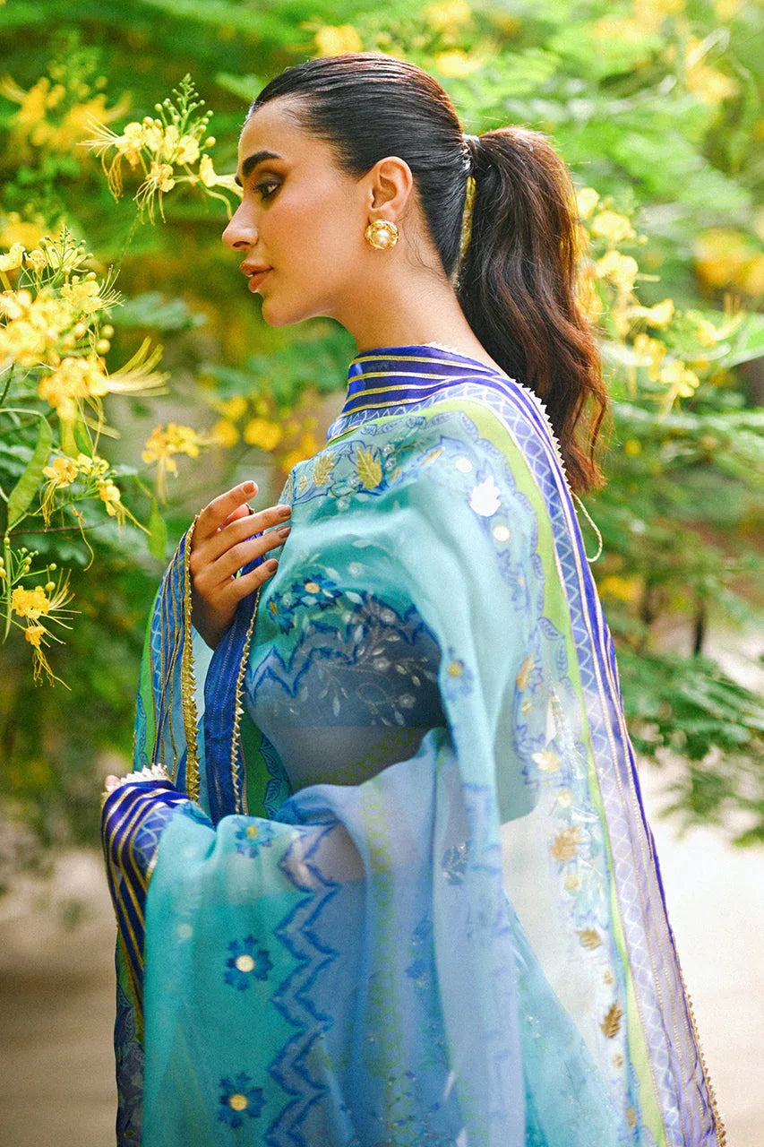Sania Maskatiya | Fall Festive Glimmer | Jade - Aqsa Fabrics
