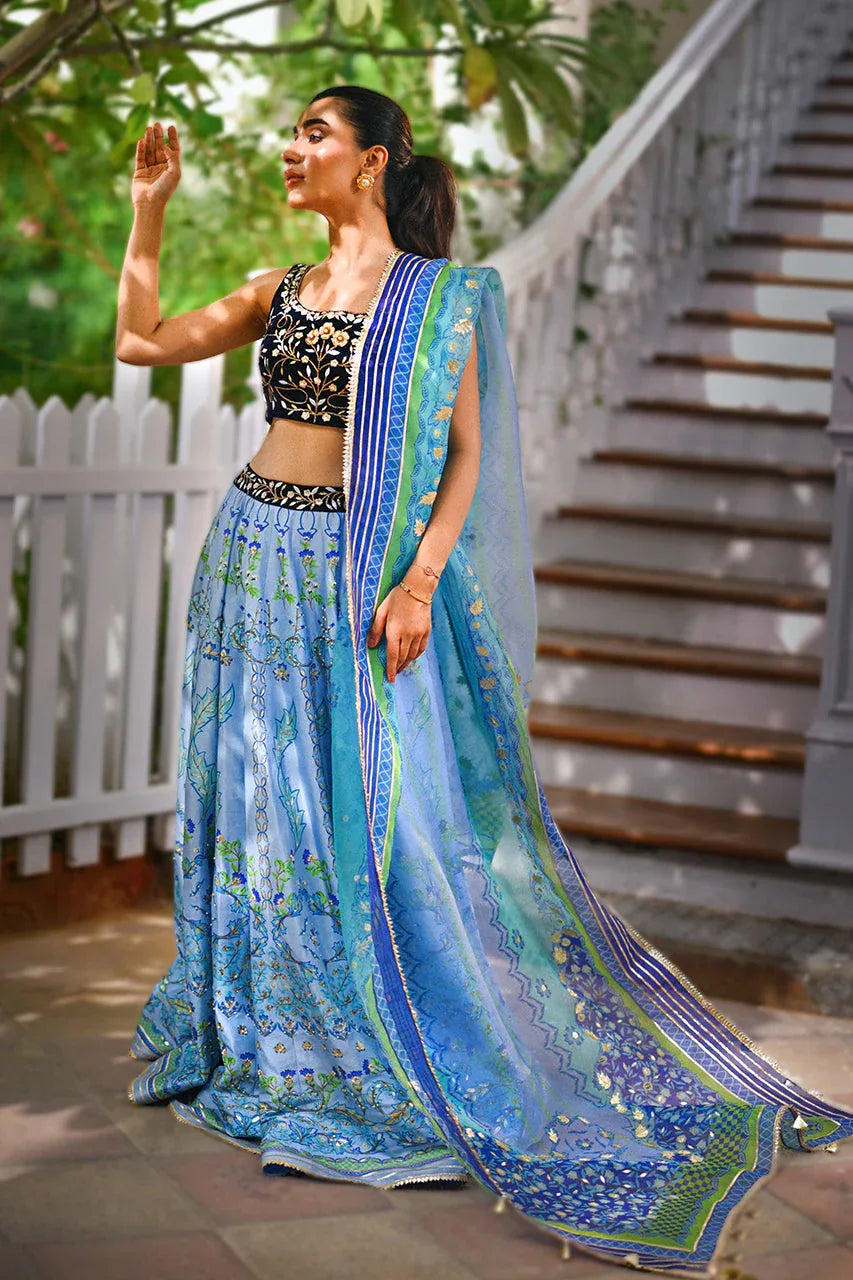 Sania Maskatiya | Fall Festive Glimmer | Jade - Aqsa Fabrics