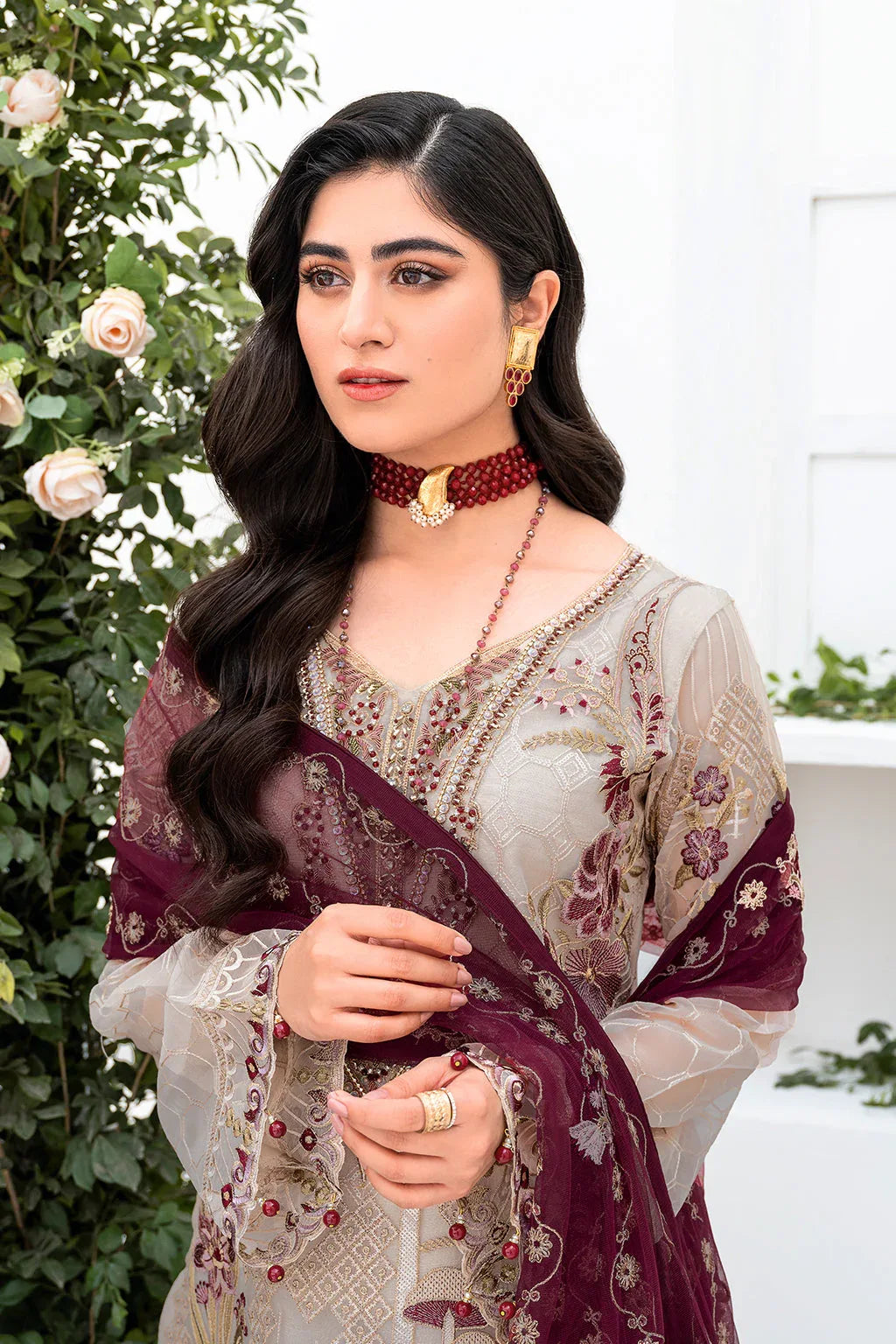 Ramsha | Minhal Organza Collection | M-806 - Aqsa Fabrics
