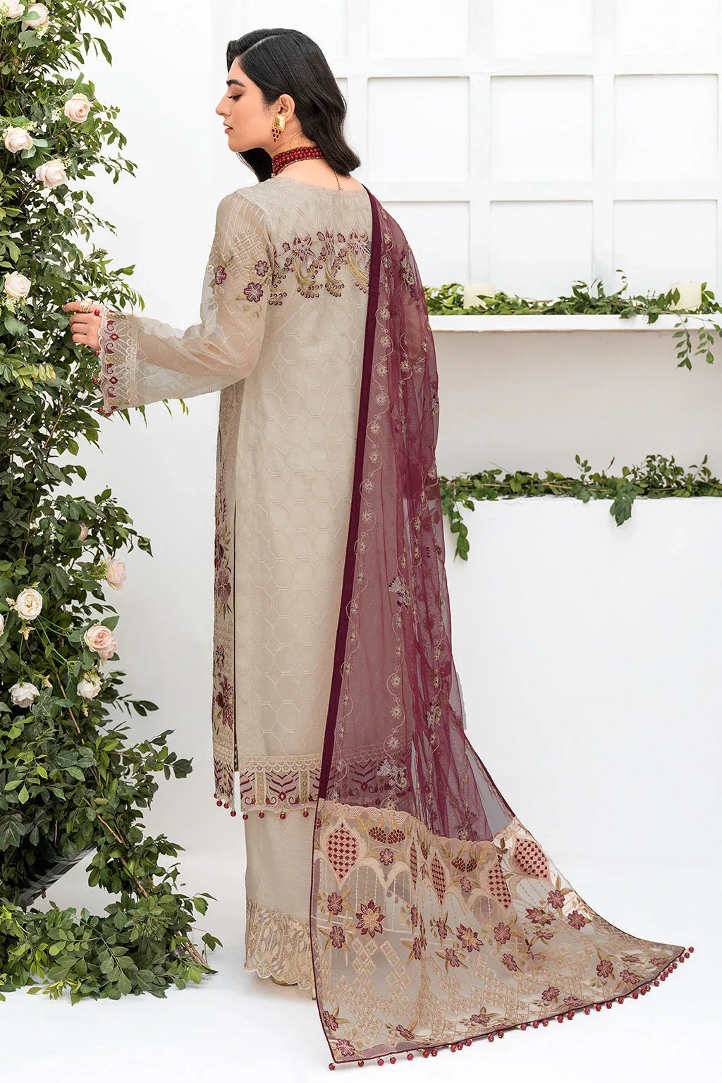 Ramsha | Minhal Organza Collection | M-806 - Aqsa Fabrics