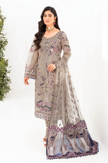 Ramsha | Minhal Organza Collection | M-809 - Aqsa Fabrics
