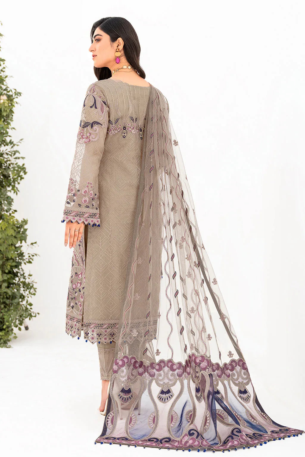 Ramsha | Minhal Organza Collection | M-809 - Aqsa Fabrics