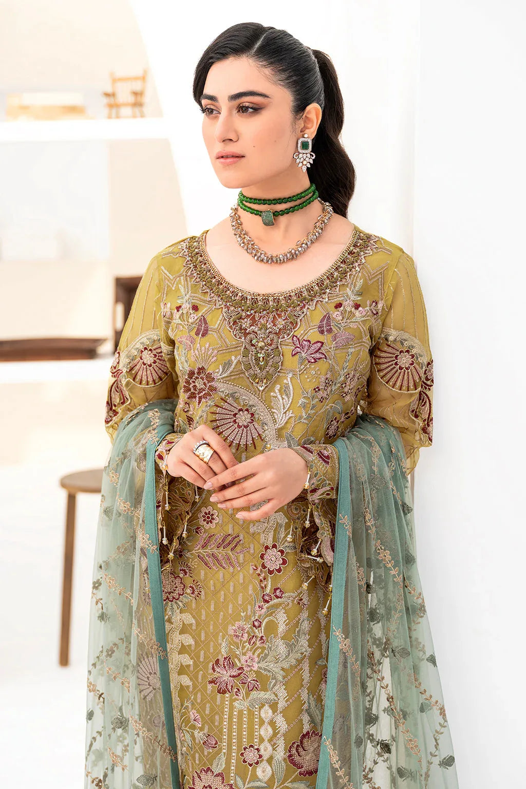 Ramsha | Minhal Organza Collection | M-805 - Aqsa Fabrics