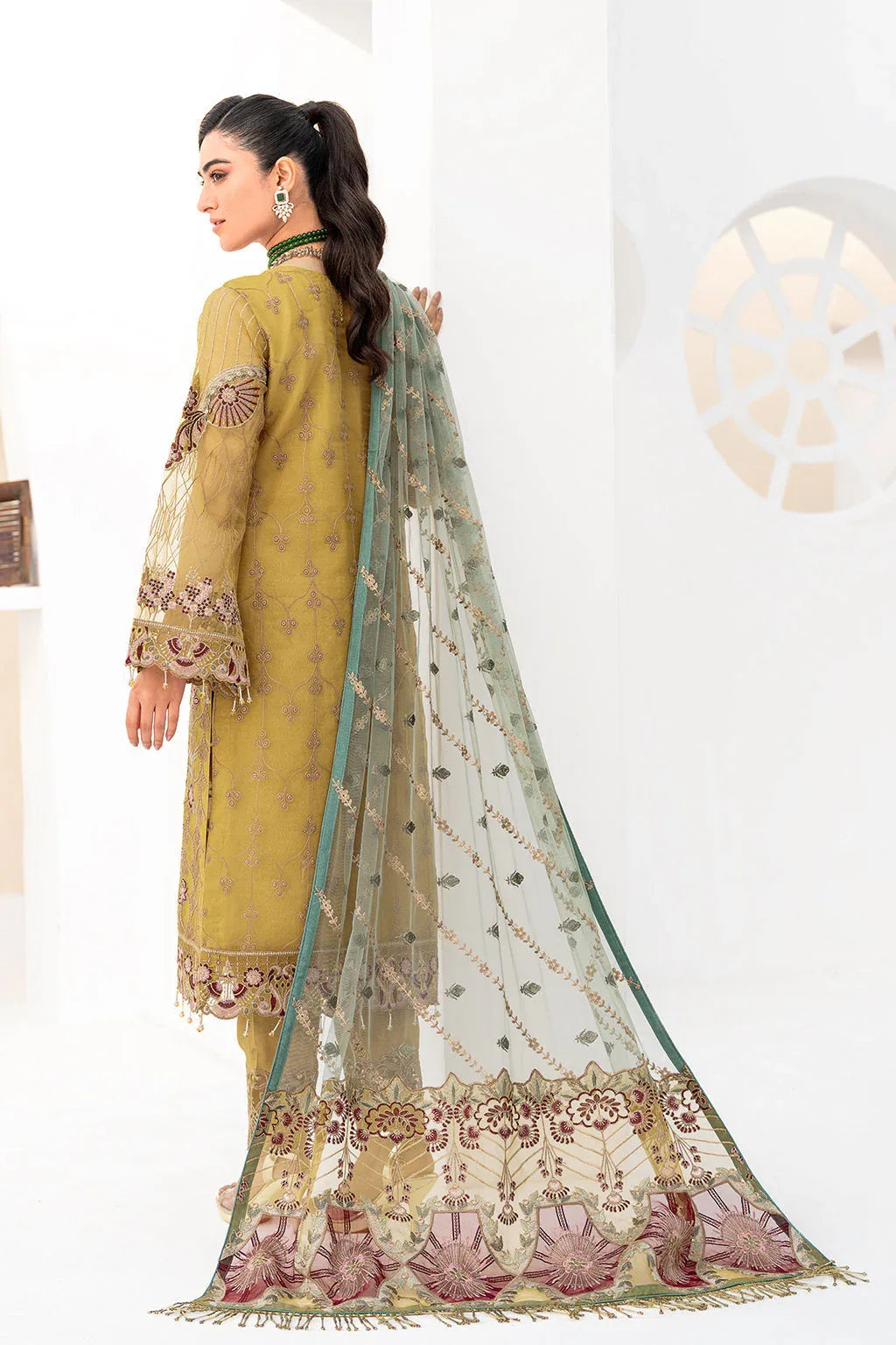 Ramsha | Minhal Organza Collection | M-805 - Aqsa Fabrics