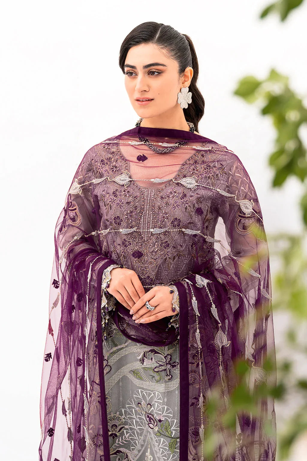 Ramsha | Minhal Organza Collection | M-801 - Aqsa Fabrics